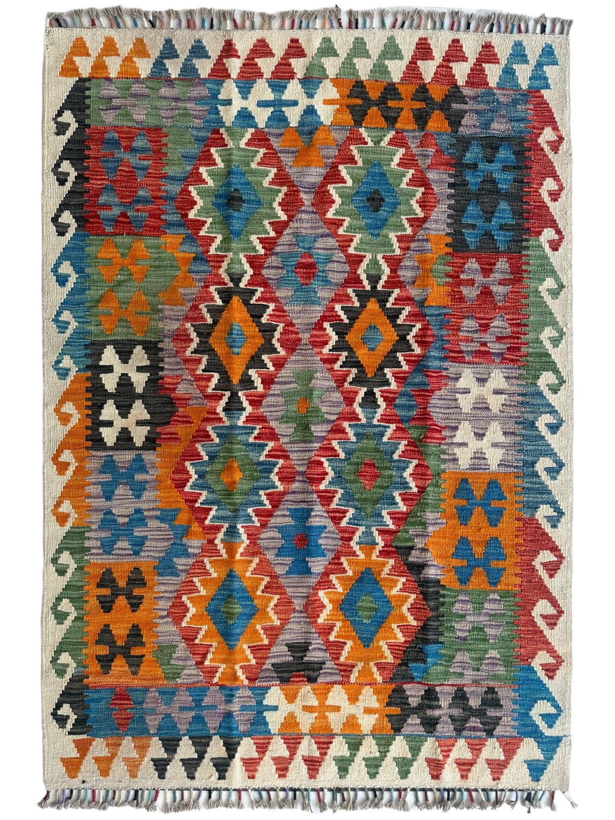 Afghan Chobi kilim rug | Hand-woven wool flatweave | Rugistan®