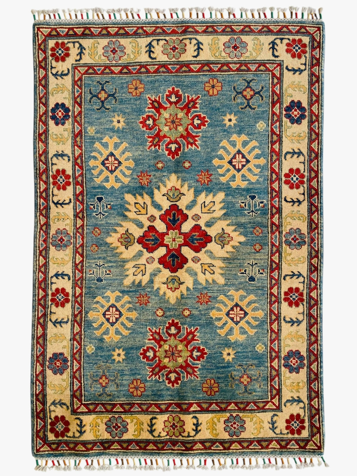 Afghani Rug 5x8 size range tribal laid flat