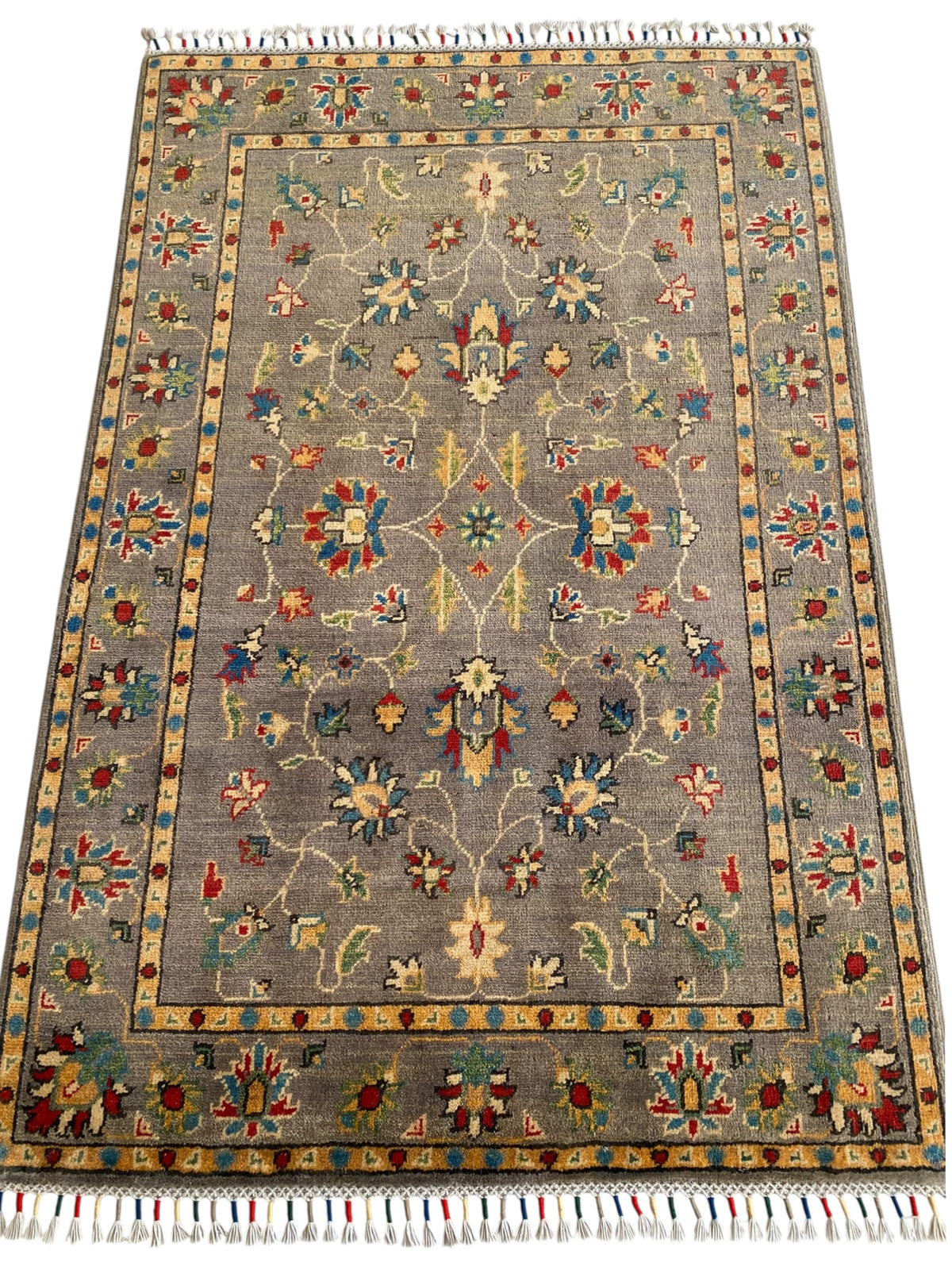 Afghani Rug 4x6 size range tribal laid flat