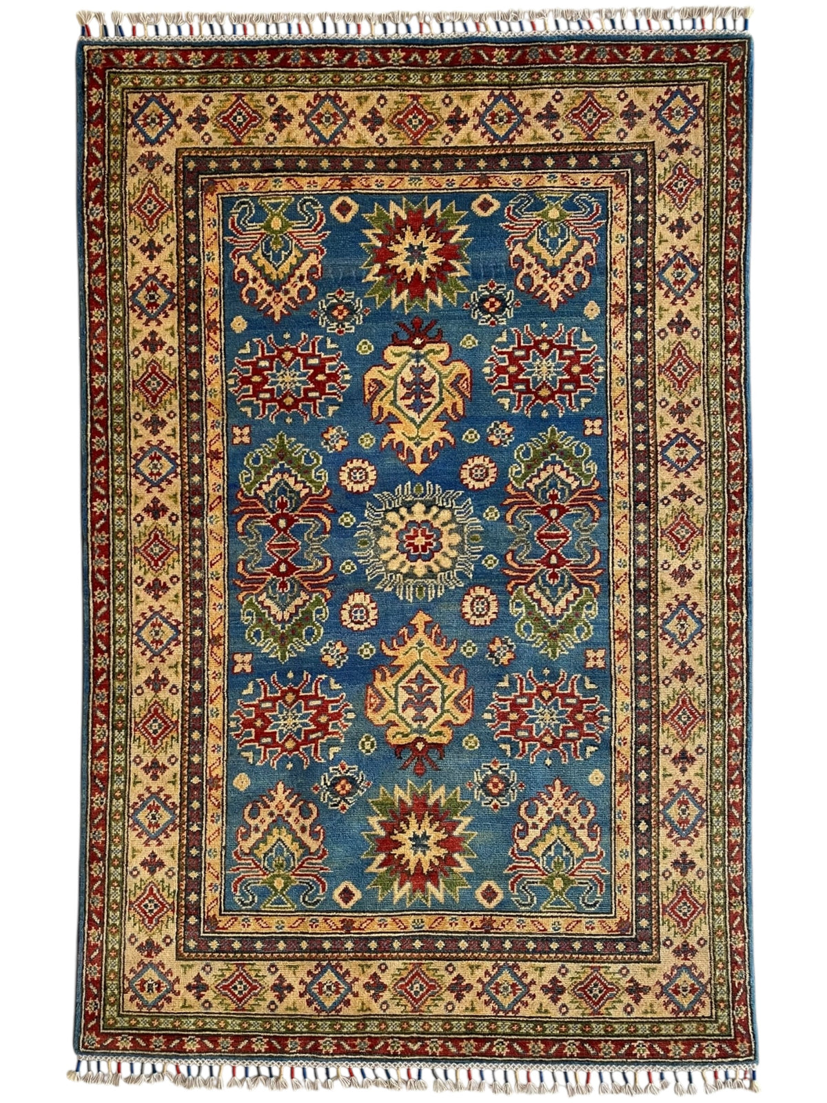 Afghani Rug 4x6 size range tribal Red laid flat