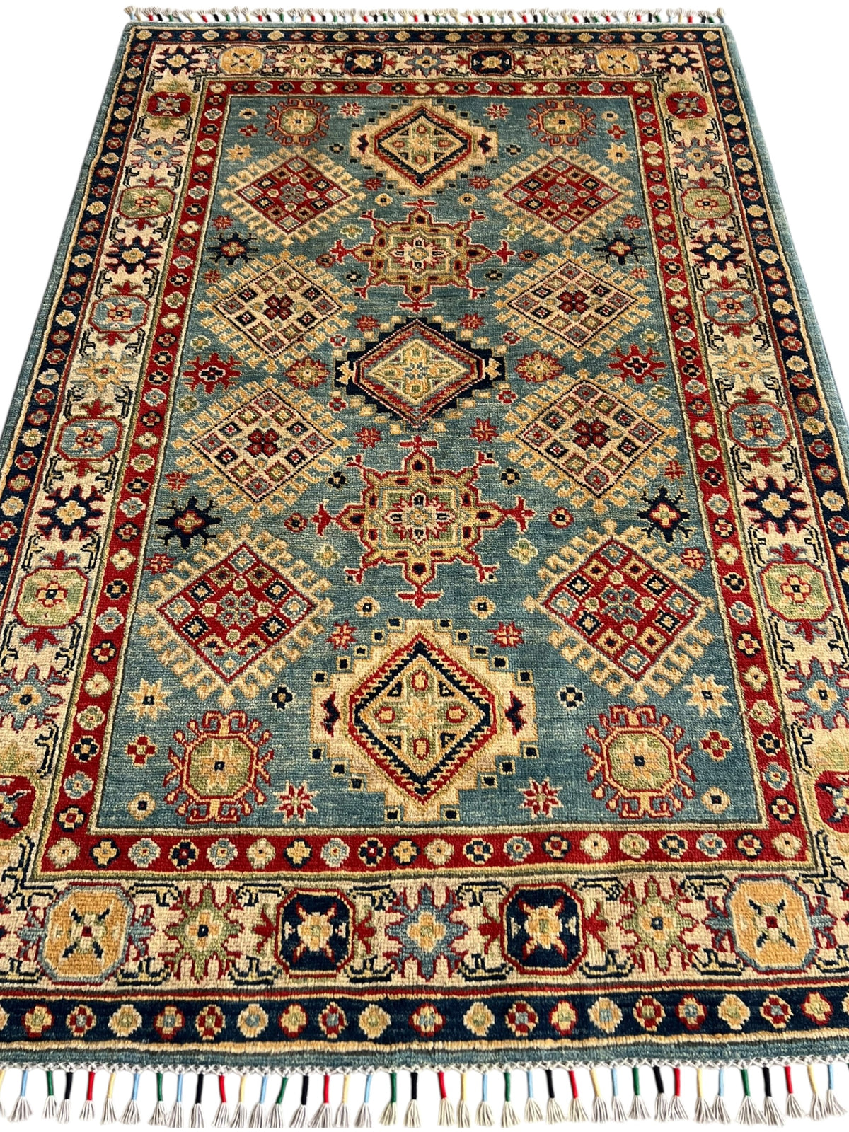 Afghani Rug 4x6 size range tribal laid flat