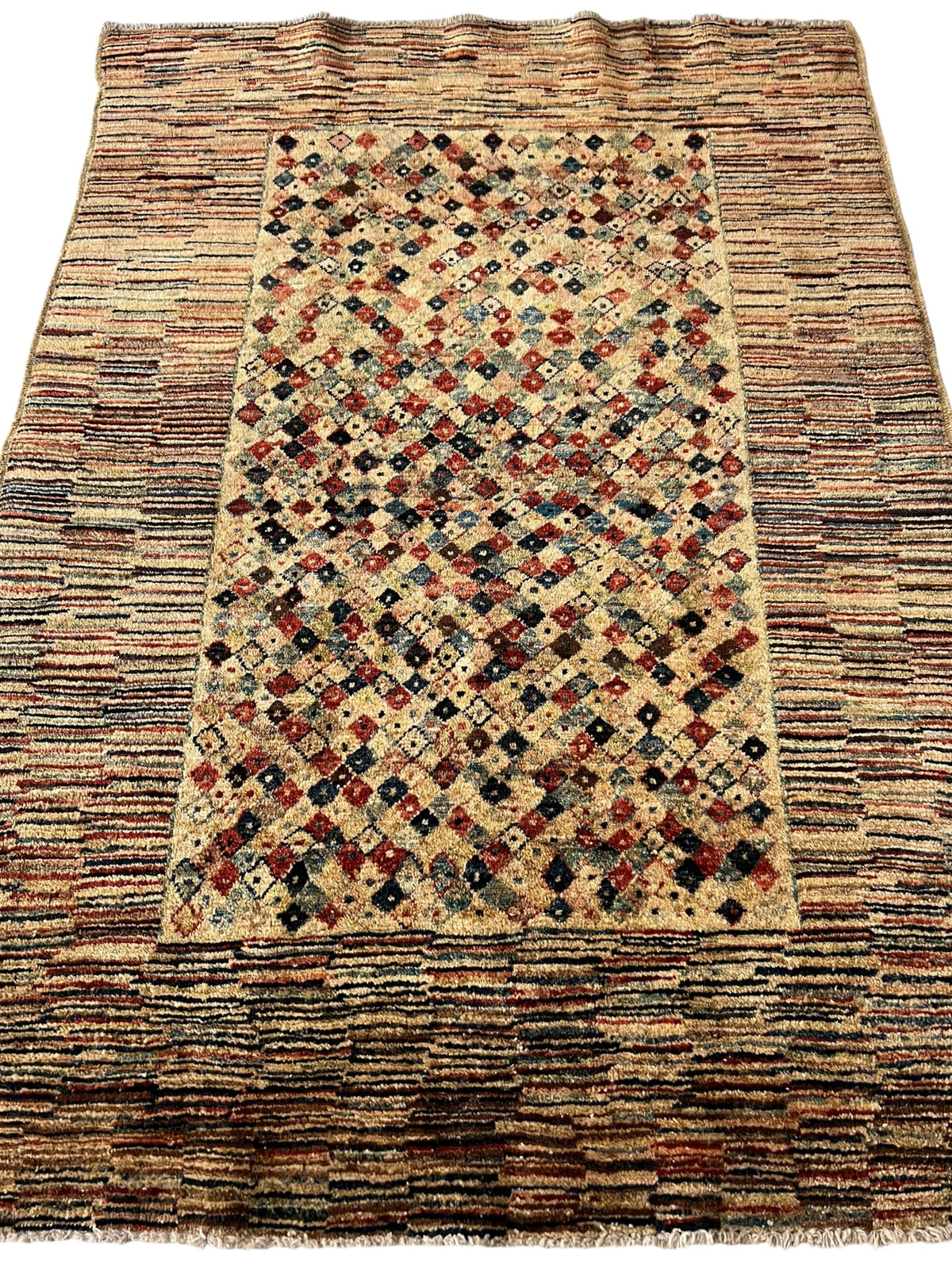 Afghani Rug 4x6 size range tribal laid flat
