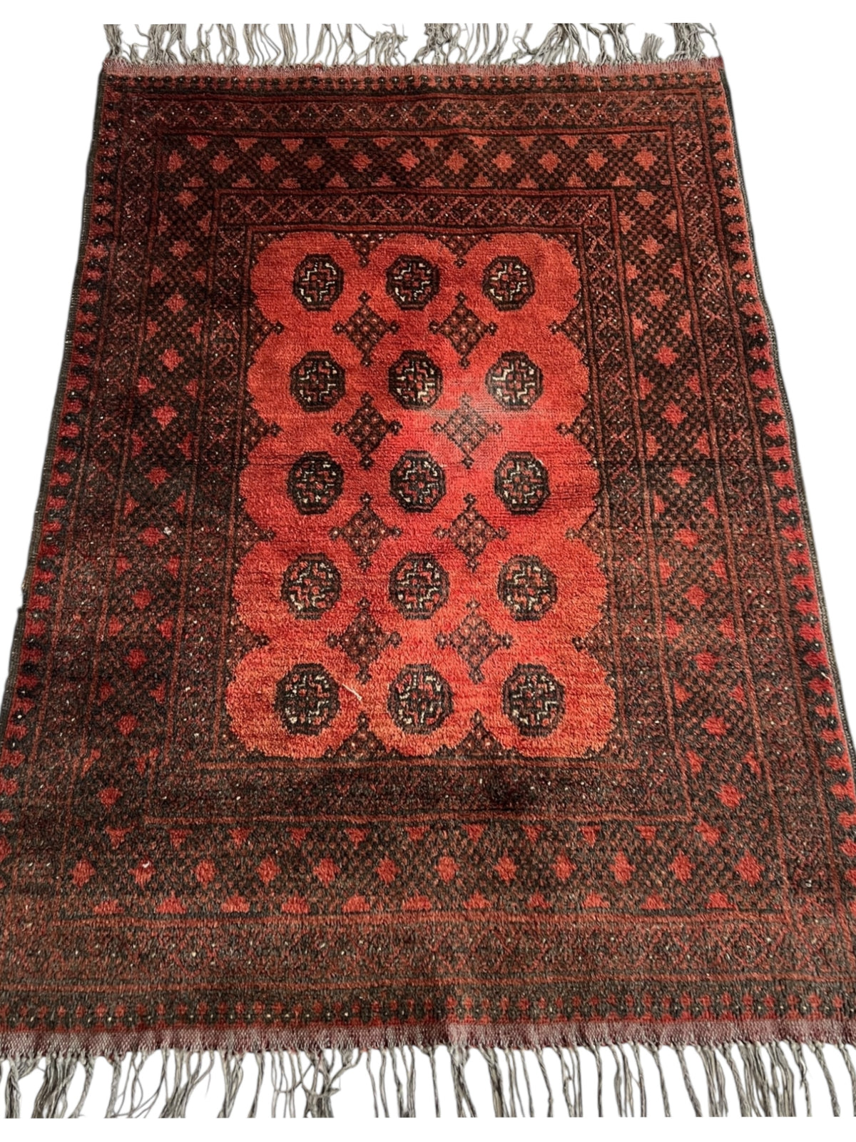 Afghani Rug 4x6 size range tribal laid flat