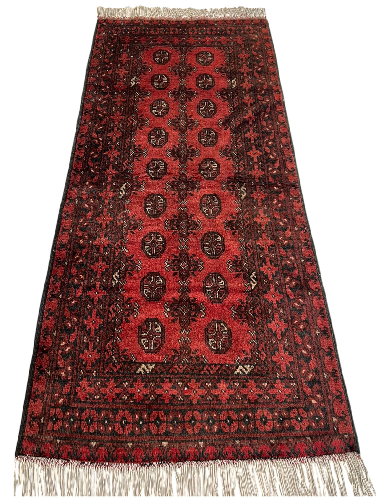 Oriental Rug 3x6 | Red & Black | Hand-Knotted Wool