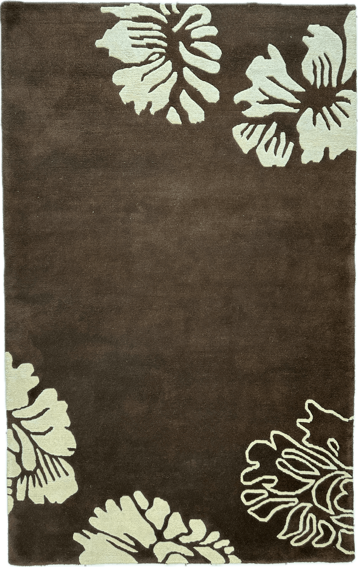 Wool Rug 5'1" x 8'2", Hand-Woven