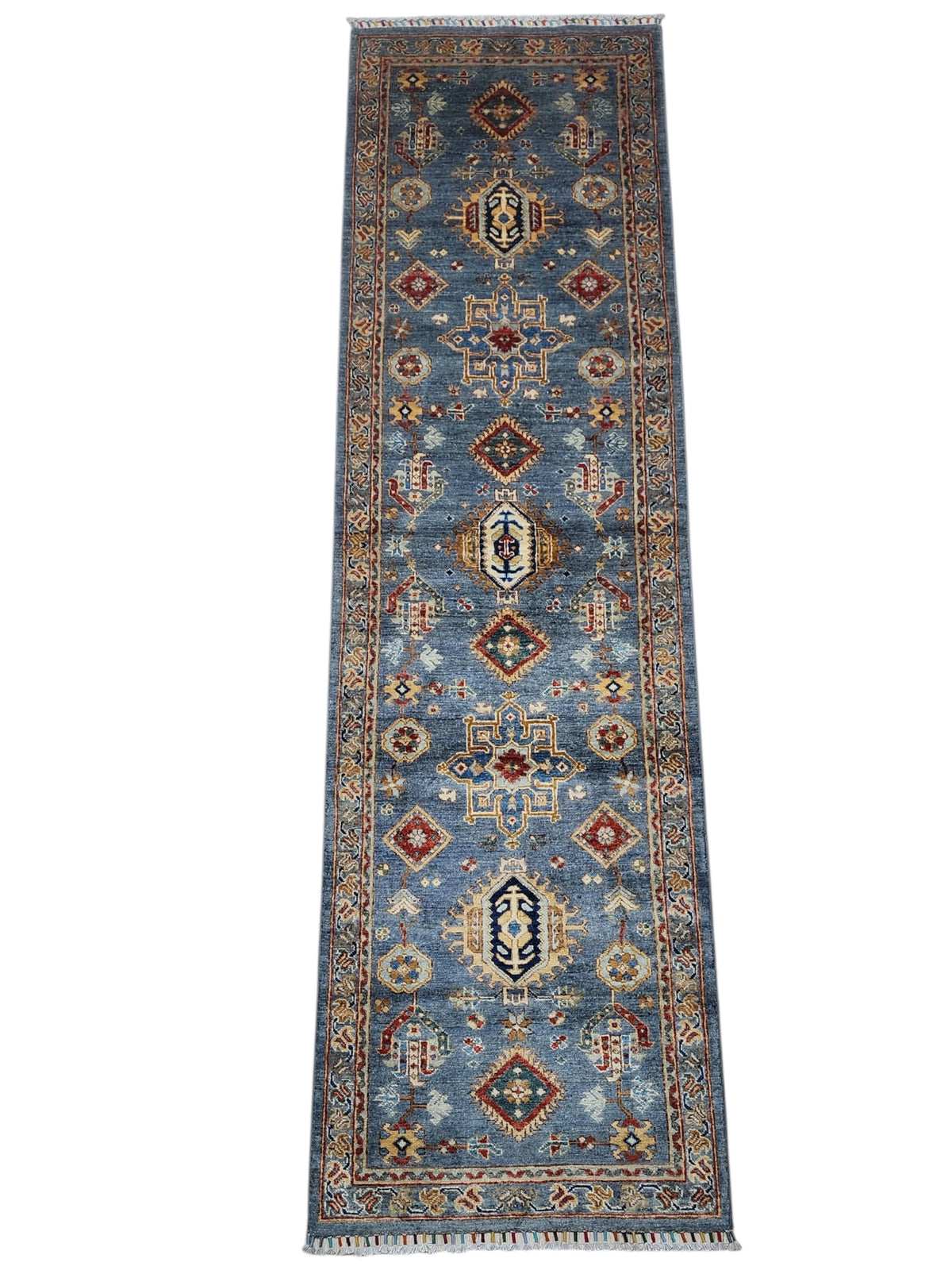Afghan Chobi Sultani Rug 3'3" x 4'11", Hand-Knotted Ghazni Wool, Red, view 2
