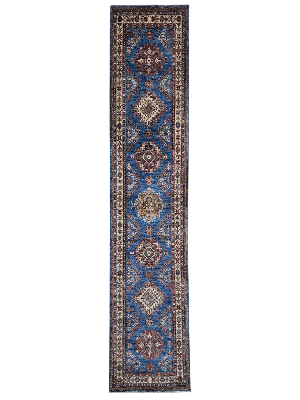 Afghan Chobi Sultani Rug 3'4" x 4'9", Hand-Knotted Ghazni Wool, Black