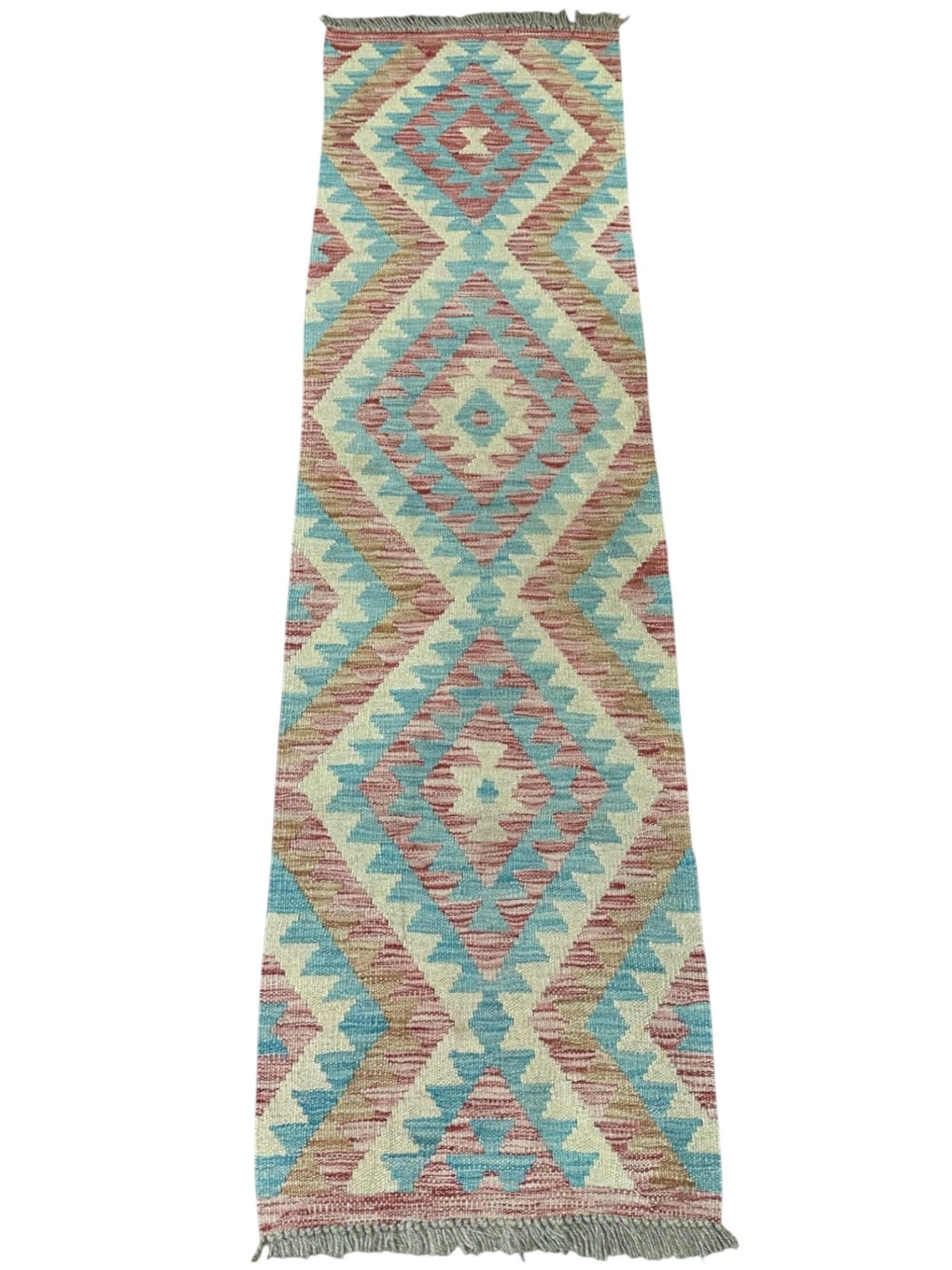 Afghan Kilim Runner 1'7" x 5'1", Hand-Woven Wool, No. 567, view 2