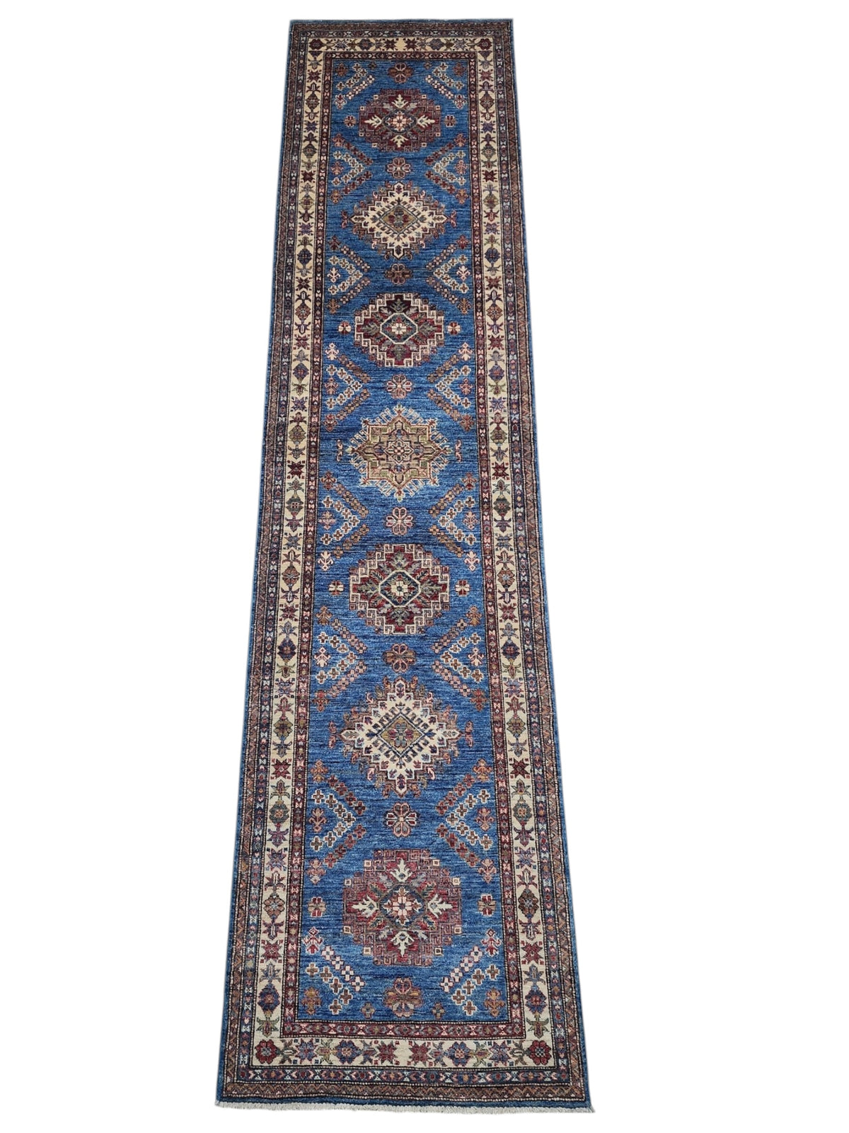 Afghan Chobi Sultani Rug 3'4" x 4'9", Hand-Knotted Ghazni Wool, Black, view 2