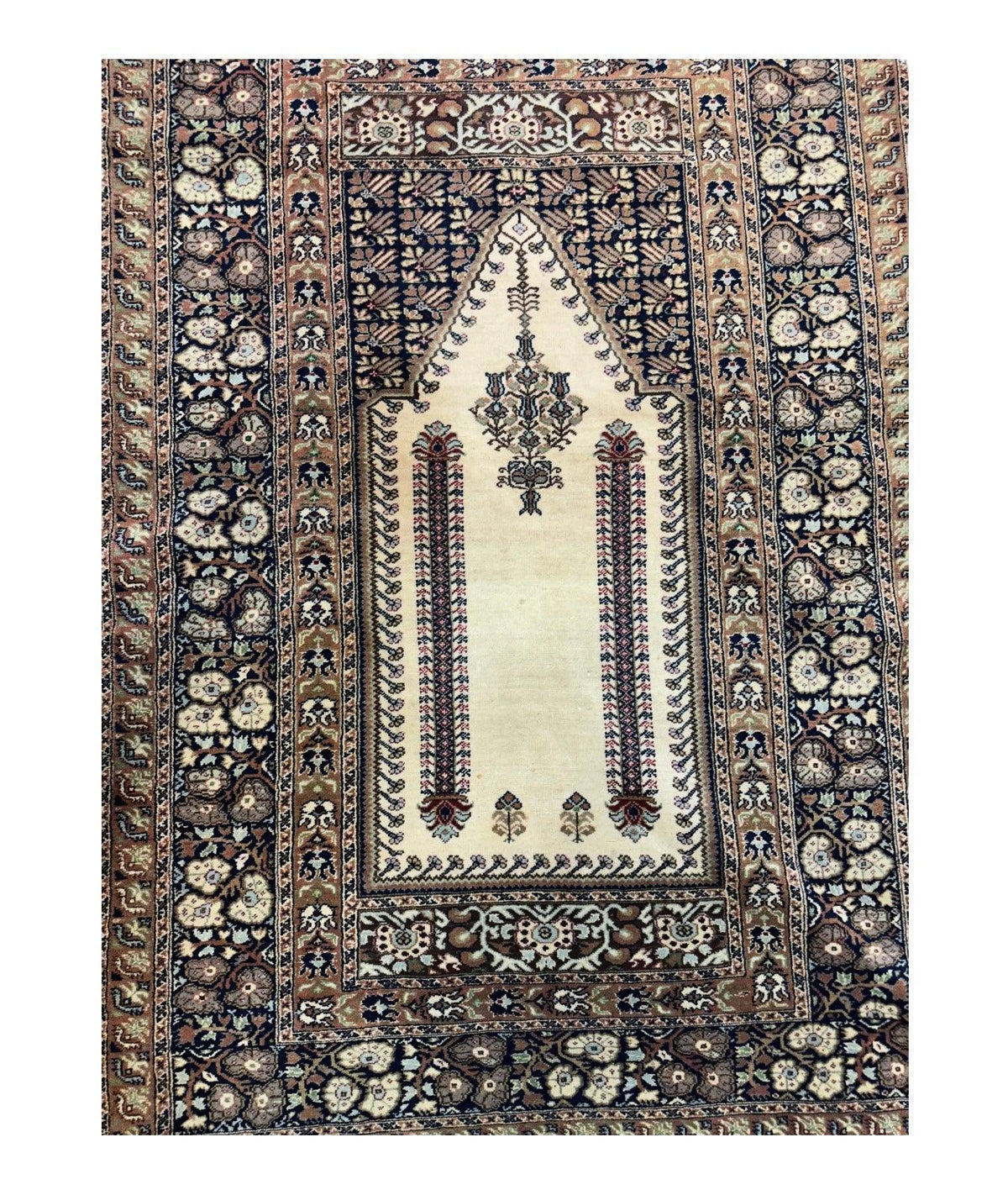 Antique Turkish Panderma Prayer Rug 4' x 6', view 2
