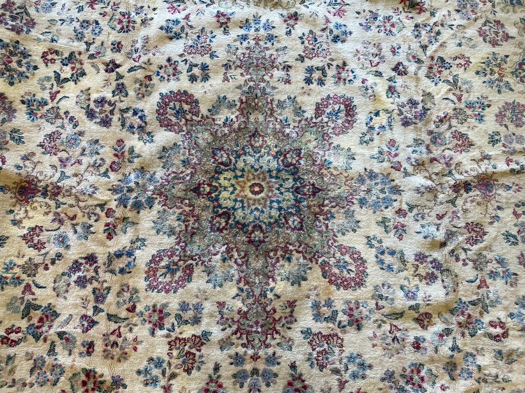 Vintage Persian Kerman Rug 10' x 13', Hand-Knotted Wool, 1930s, view 2