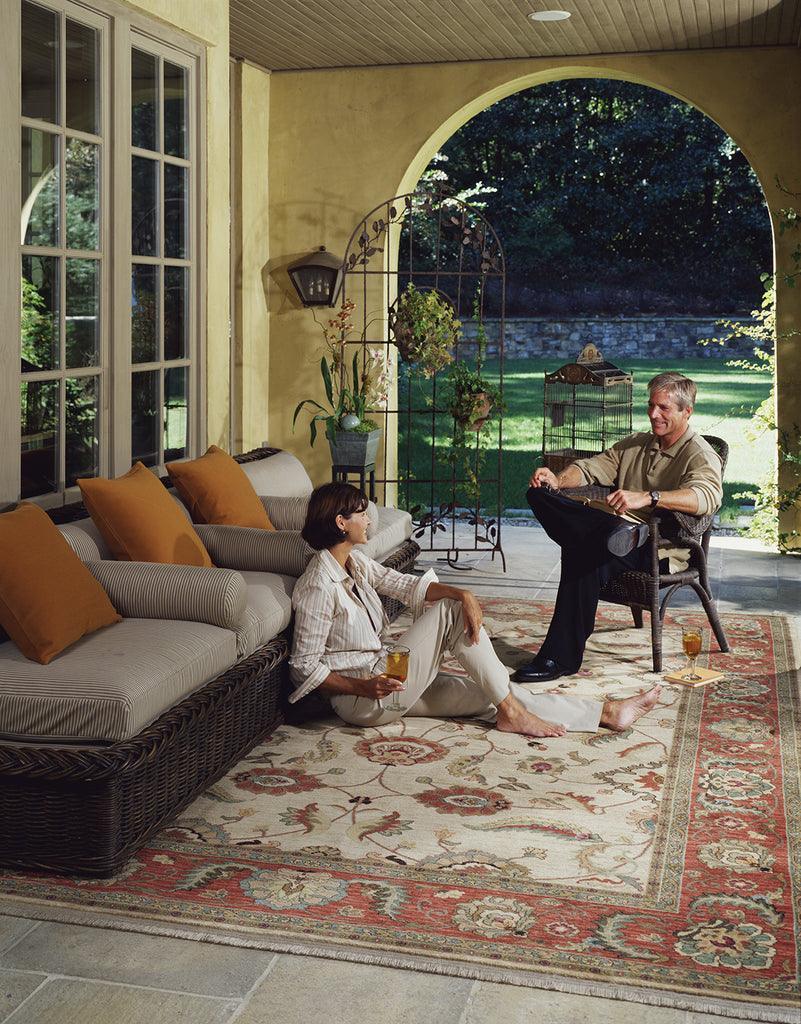 Karastan Ashara Agra Rug 6' x 9', Machine-Made Wool, Ivory, view 2