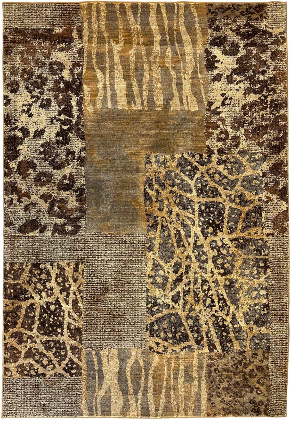 Karastan Carmel Santa Lucia Rug 5'6" x 8'3", Nylon, Chestnut