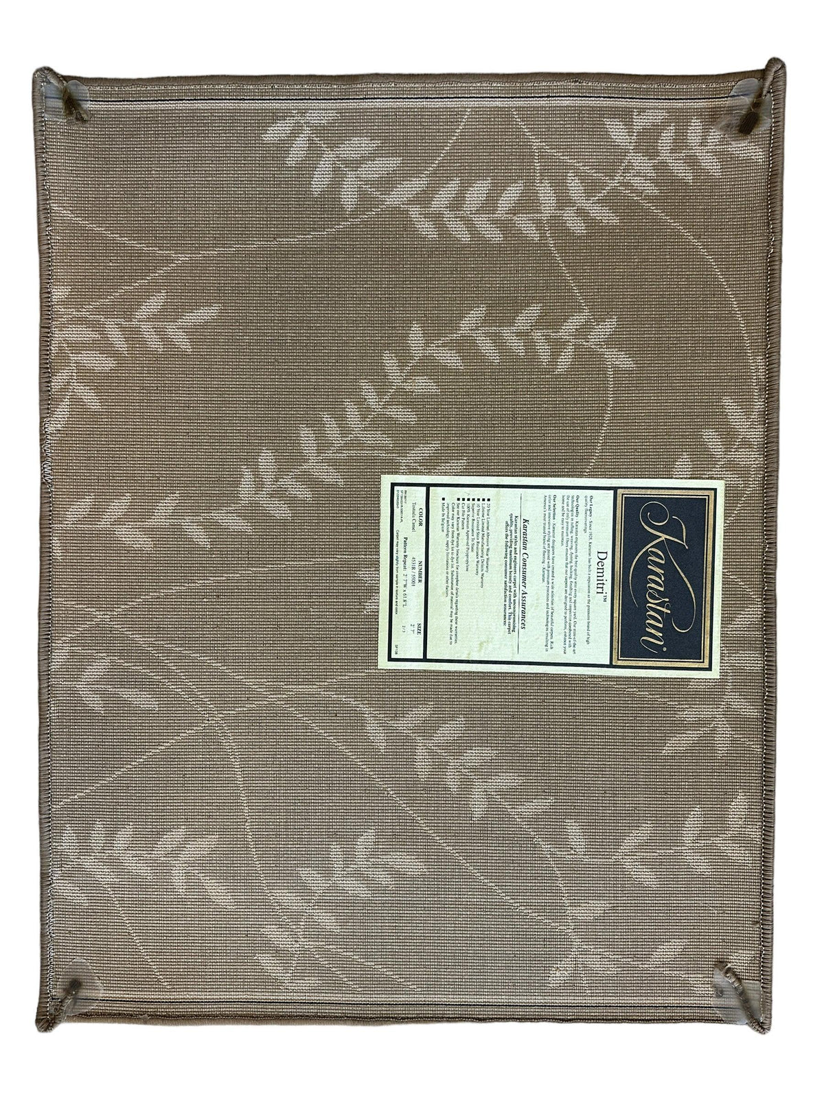 Karastan Demitri Sample Rug 24" x 31", Machine-Made, Tostada Camel, view 2