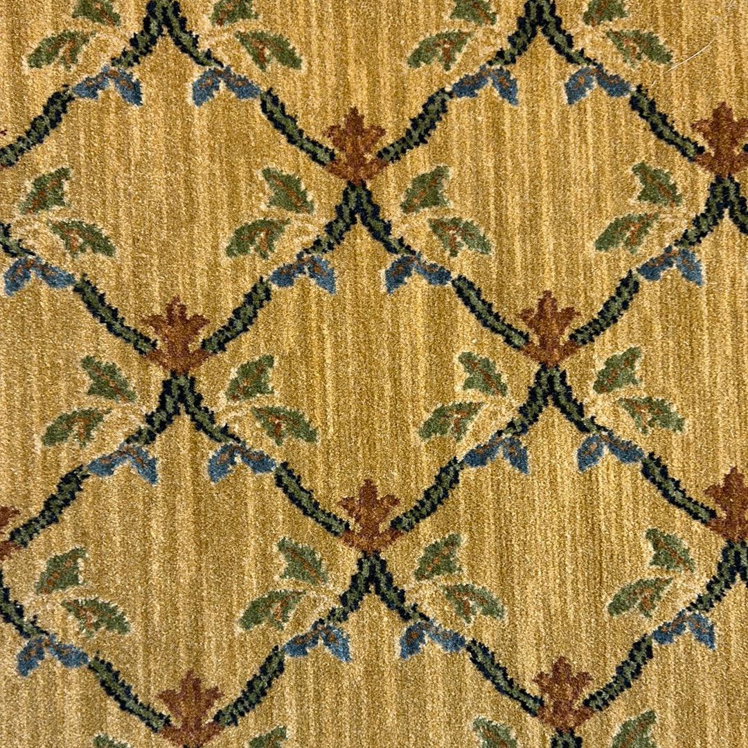 Karastan William Morris Trellis Sample Rug 24" x 30", Wool, Gold, view 2