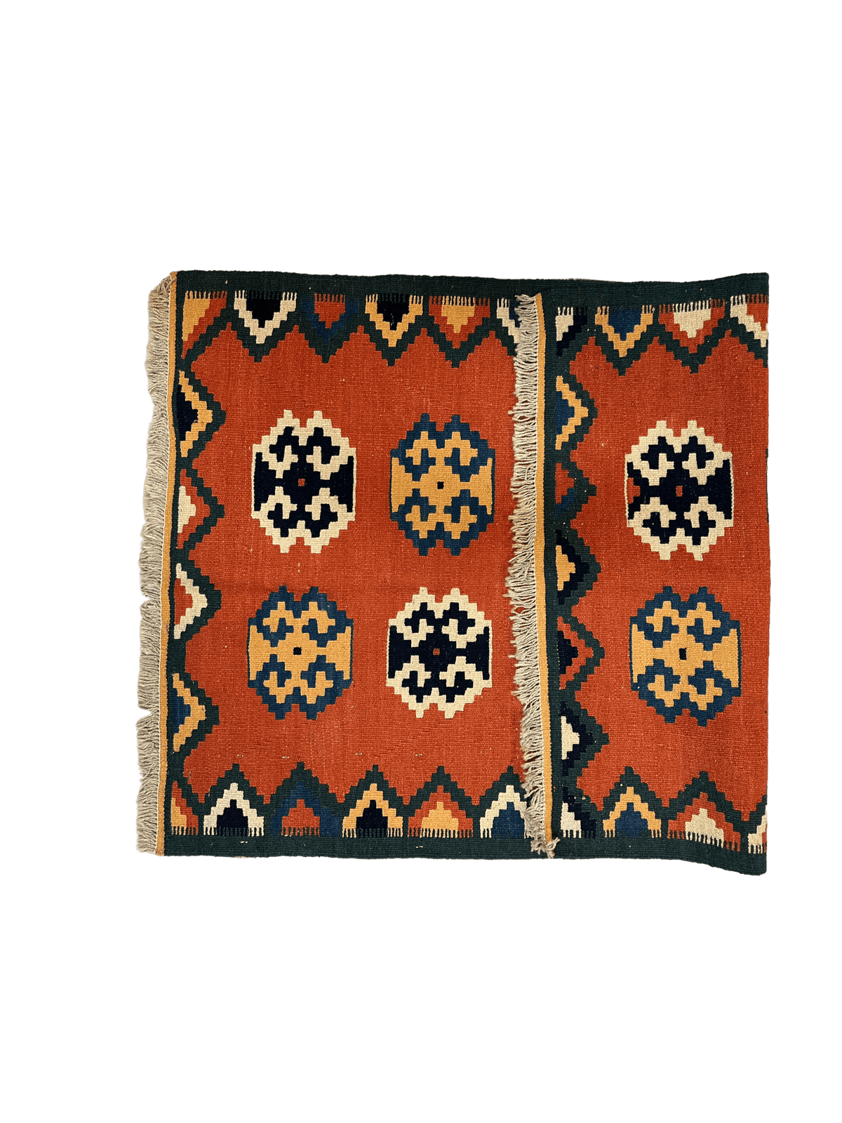 Vintage Persian Qashqai Kilim 2'8" x 4', Hand-Woven Wool, 1940s, view 2