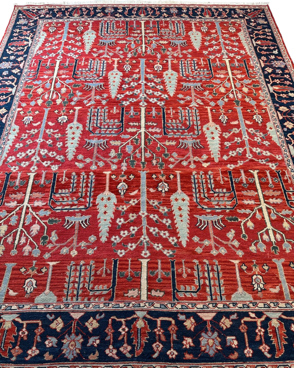 Soumak Rug 7'10" x 9'11", Hand-Woven Wool, view 3
