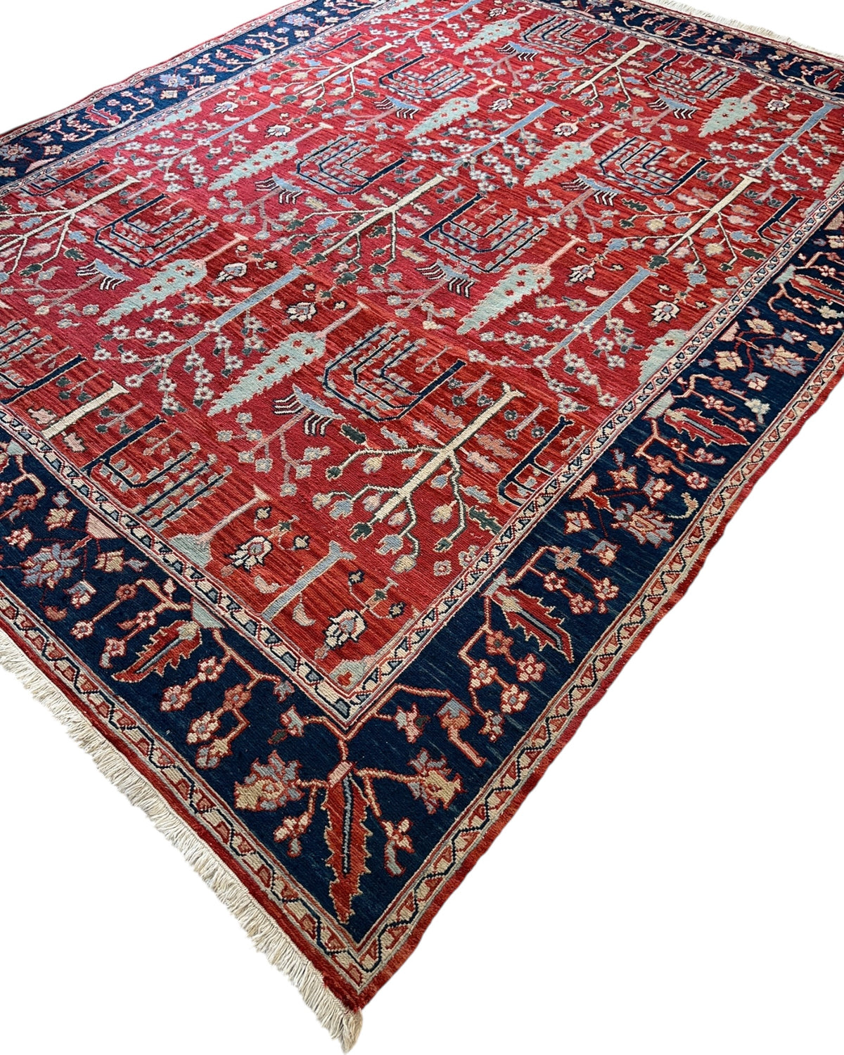 Soumak Rug 7'10" x 9'11", Hand-Woven Wool, view 8