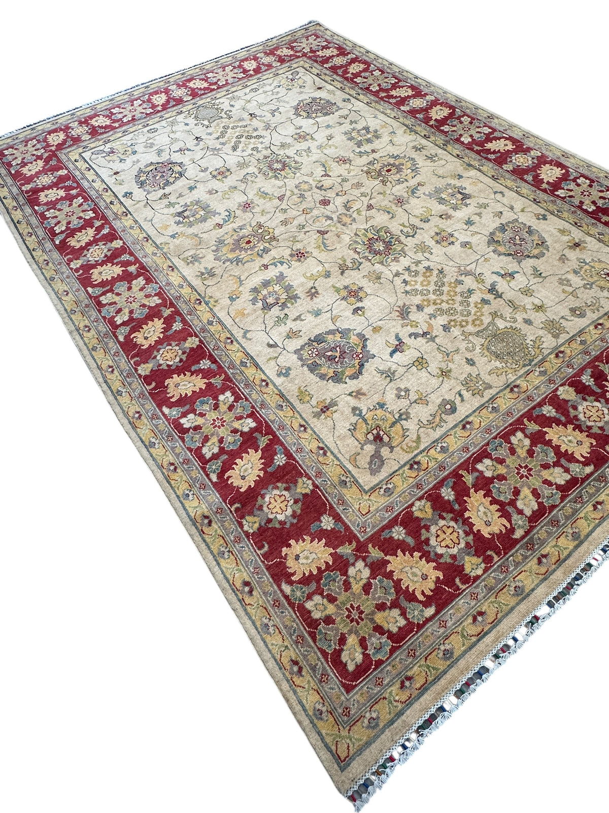 Afghani Rug 9x12 size range tribal laid flat