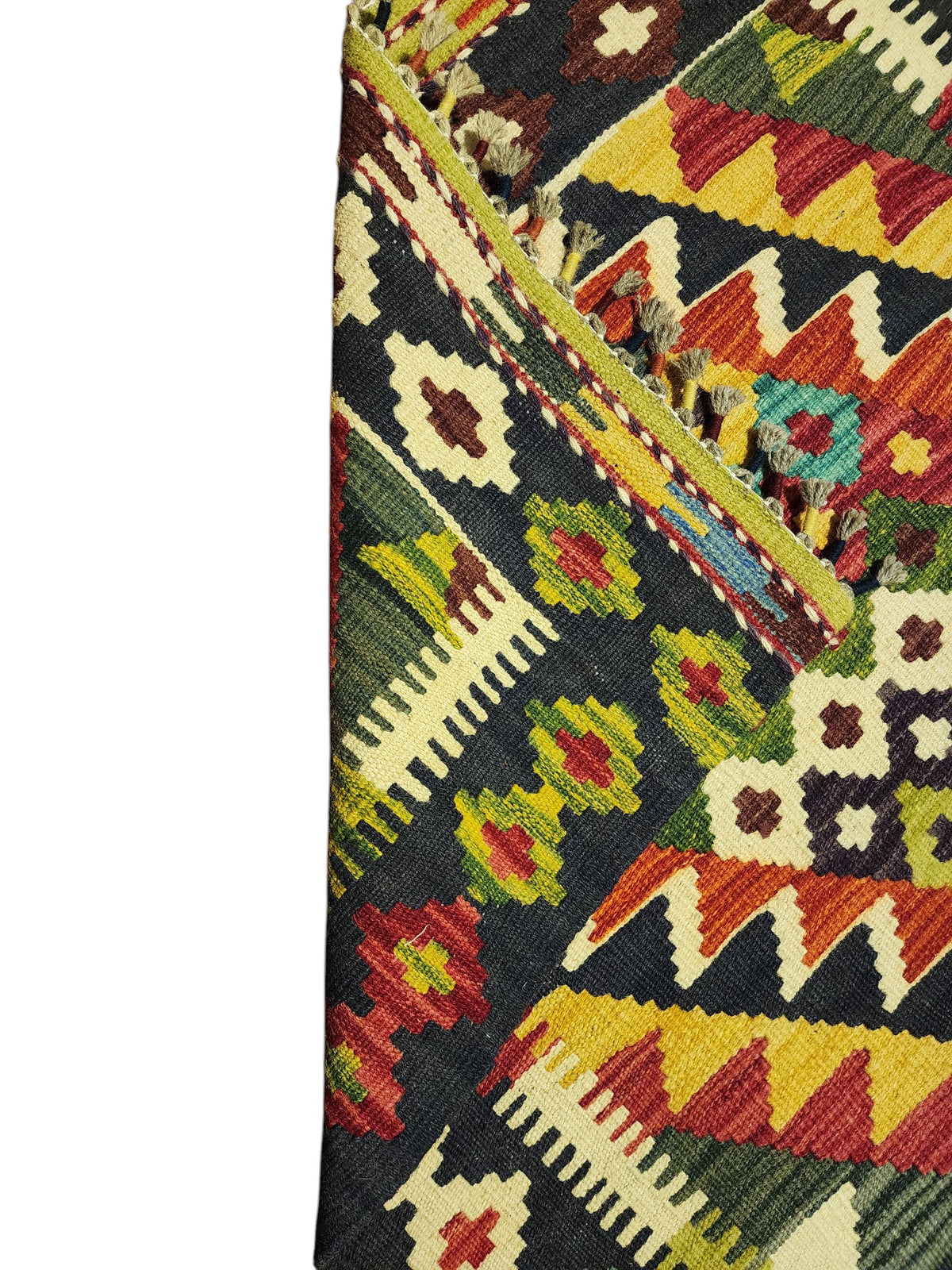 Afghan Kilim Rug 2'10" x 4'7", Hand-Woven Wool, No. 283, view 2