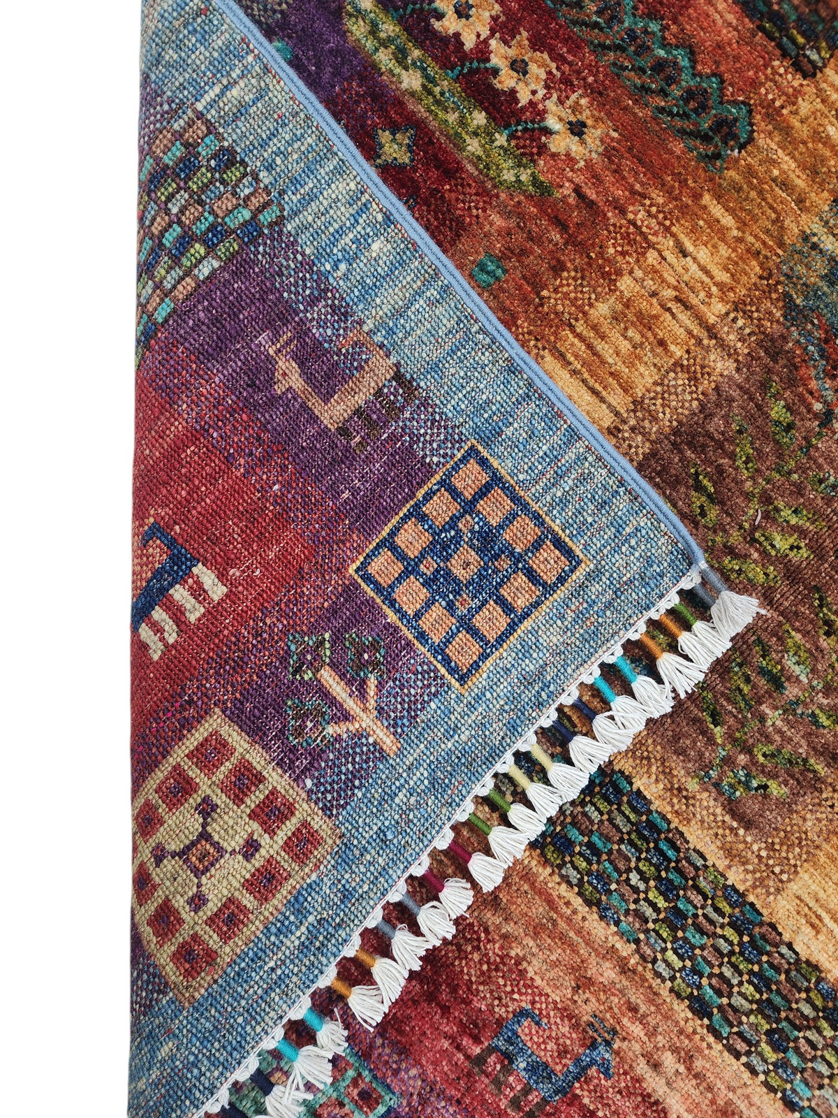 Afghani Rug 4x6 size range tribal laid flat