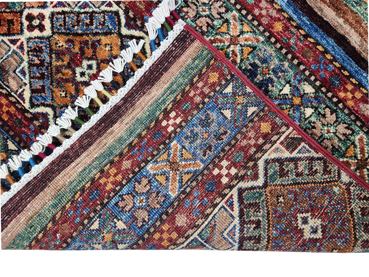 Afghani Rug 5x8 size range tribal laid flat
