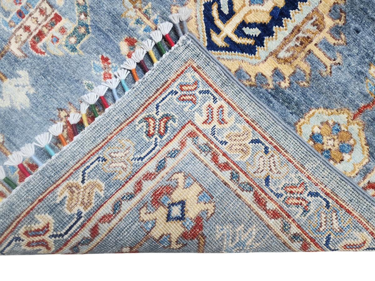 Afghan Chobi Sultani Rug 3'3" x 4'11", Hand-Knotted Ghazni Wool, Red, view 4