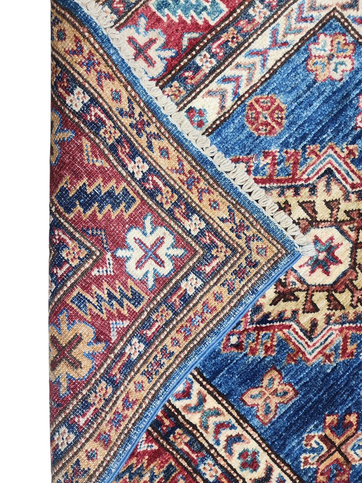Afghan Gabbeh Rug 3'3" x 4'11", Hand-Knotted Ghazni Wool, view 4