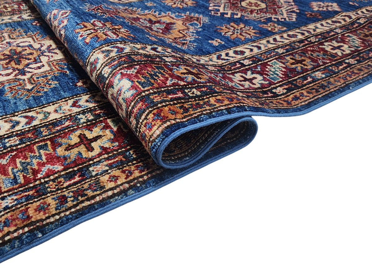 Afghan Gabbeh Rug 3'3" x 4'11", Hand-Knotted Ghazni Wool, view 3