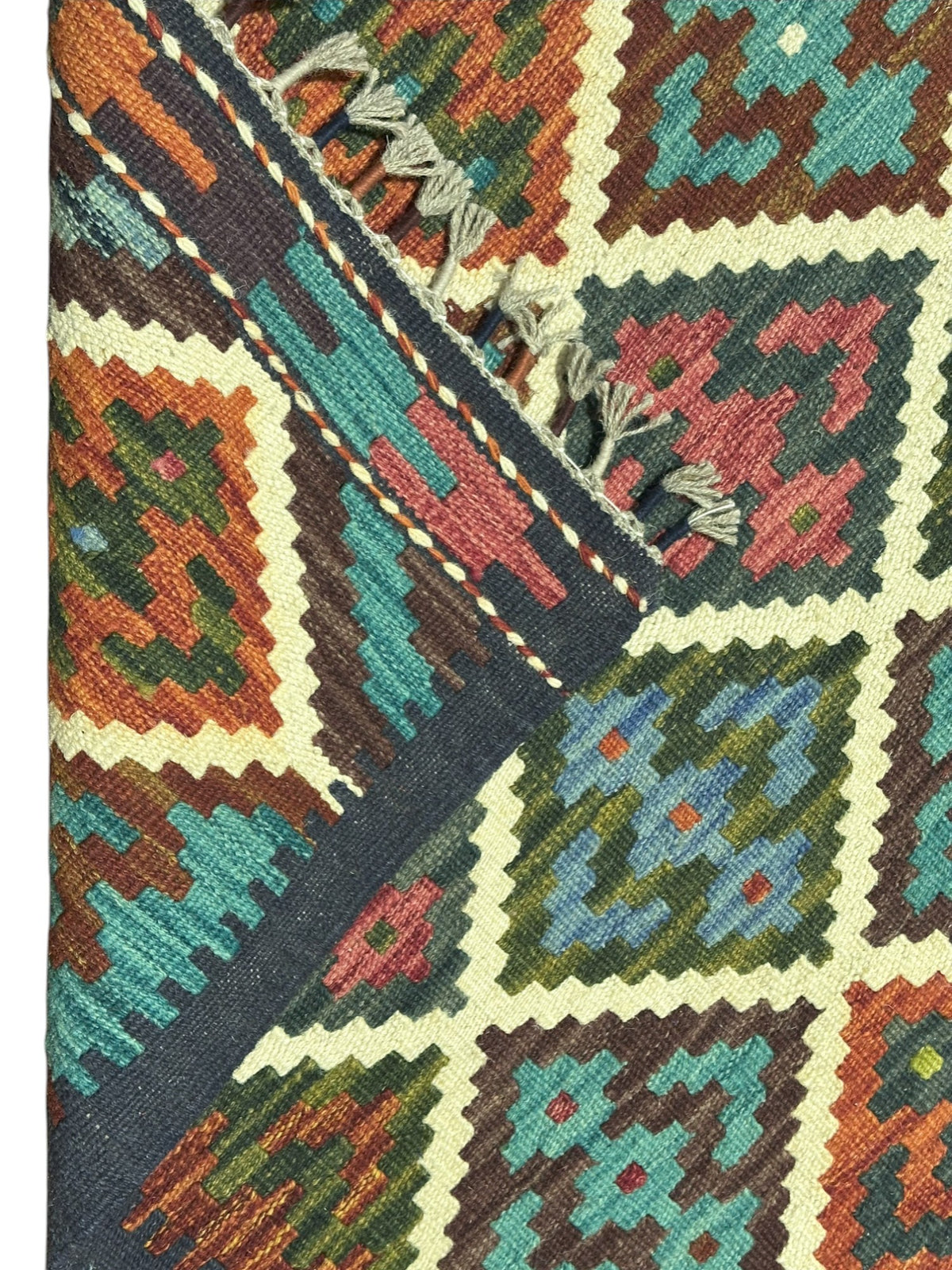 Afghan Kilim Rug 2'11" x 4', Hand-Woven Wool, No. 309, view 3