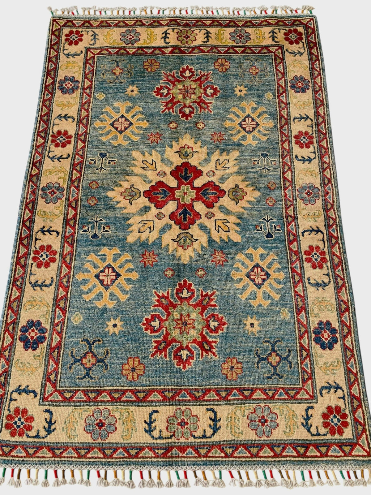 Afghani Rug 5x8 size range tribal laid flat