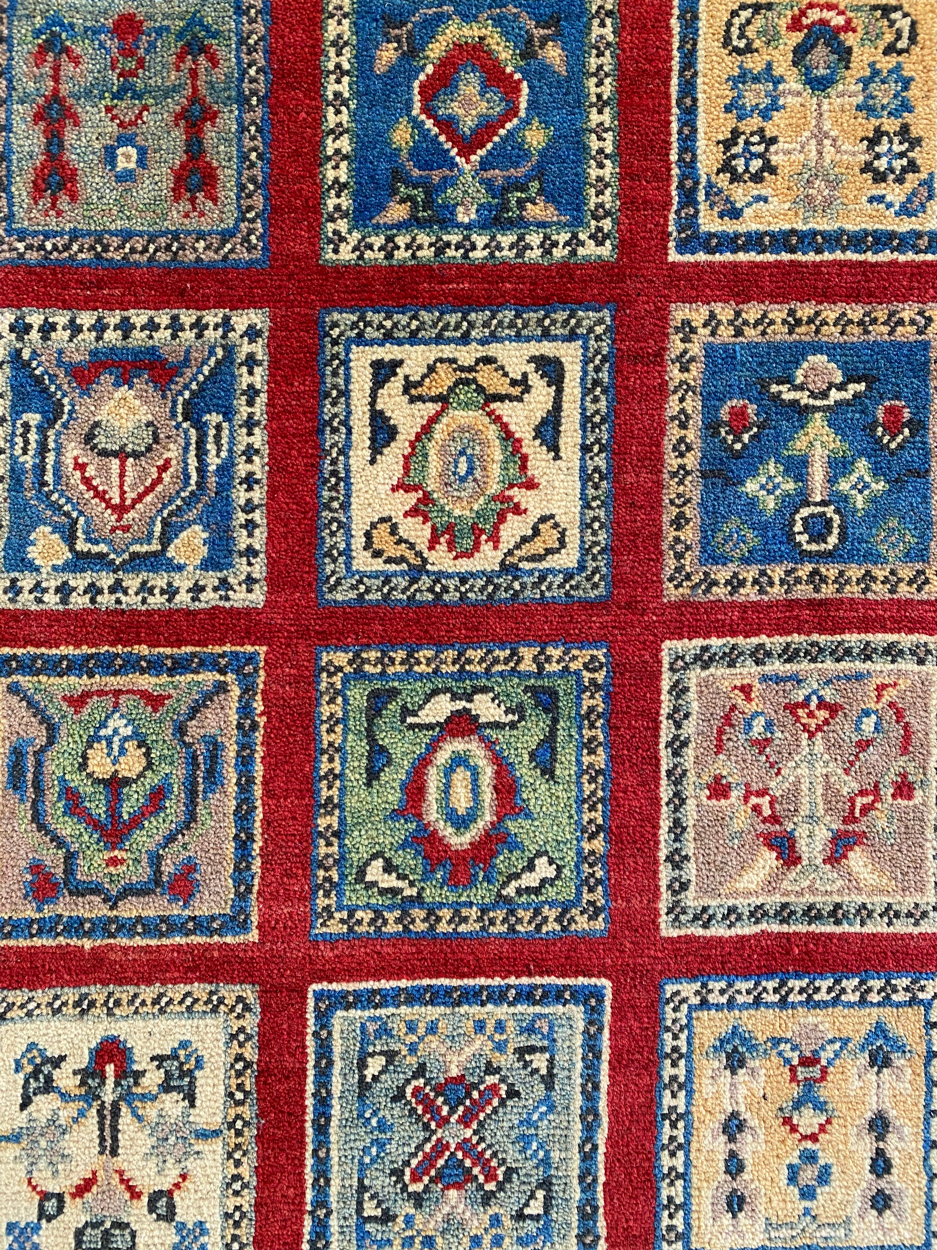 Afghani Rug 4x6 size range tribal Red laid flat