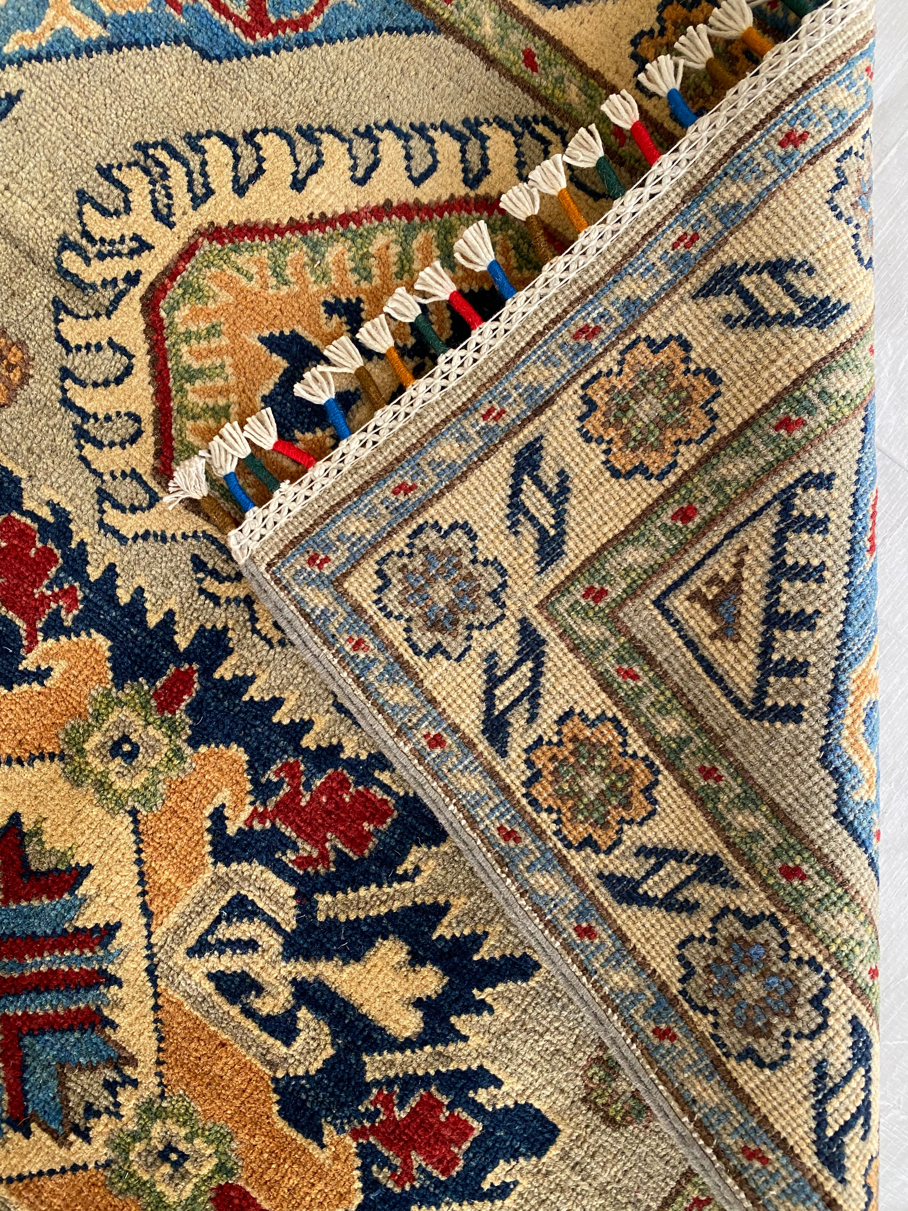 Afghani Rug 3x4 size range tribal laid flat