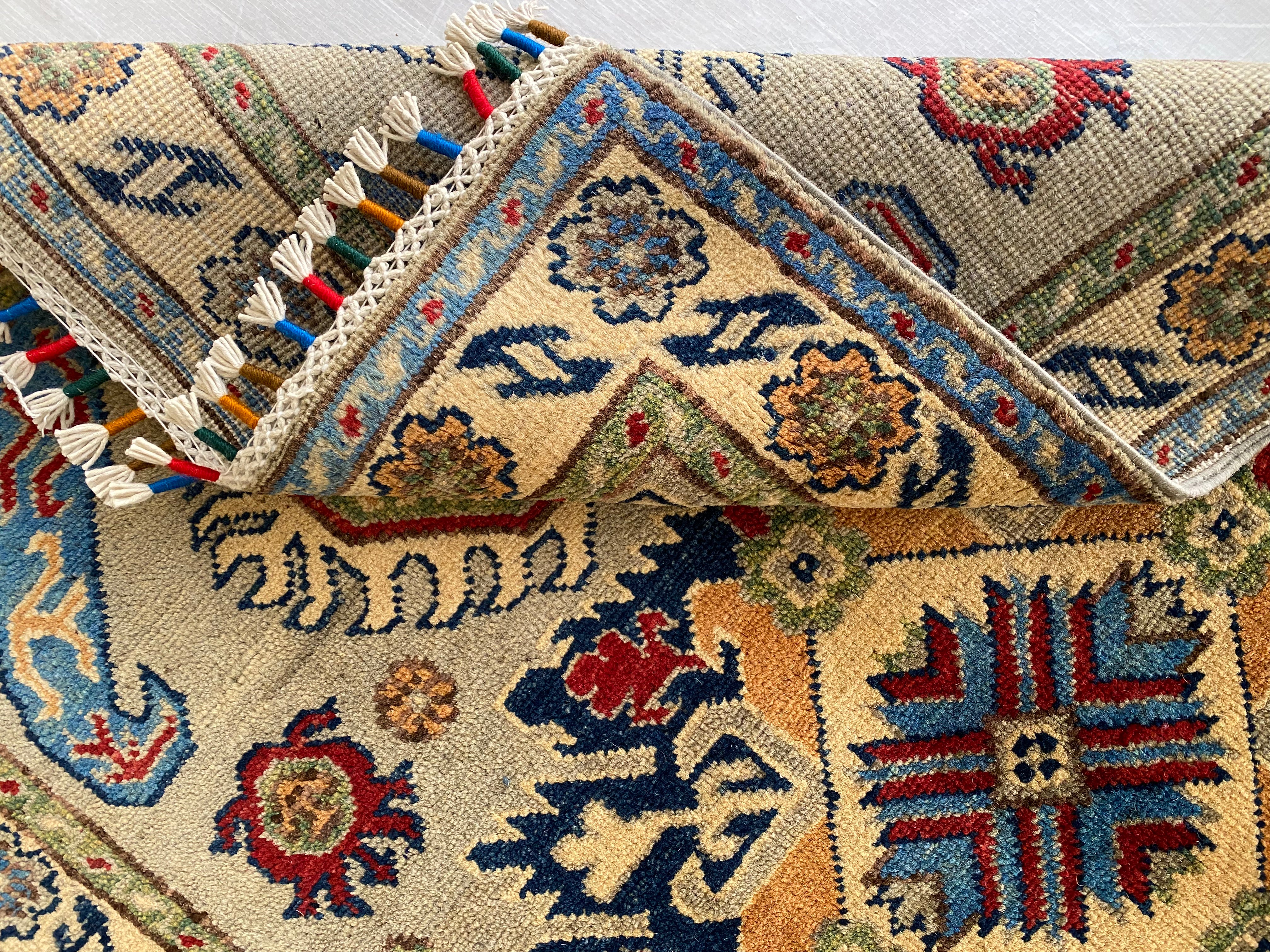 Afghani Rug 3x4 size range tribal laid flat