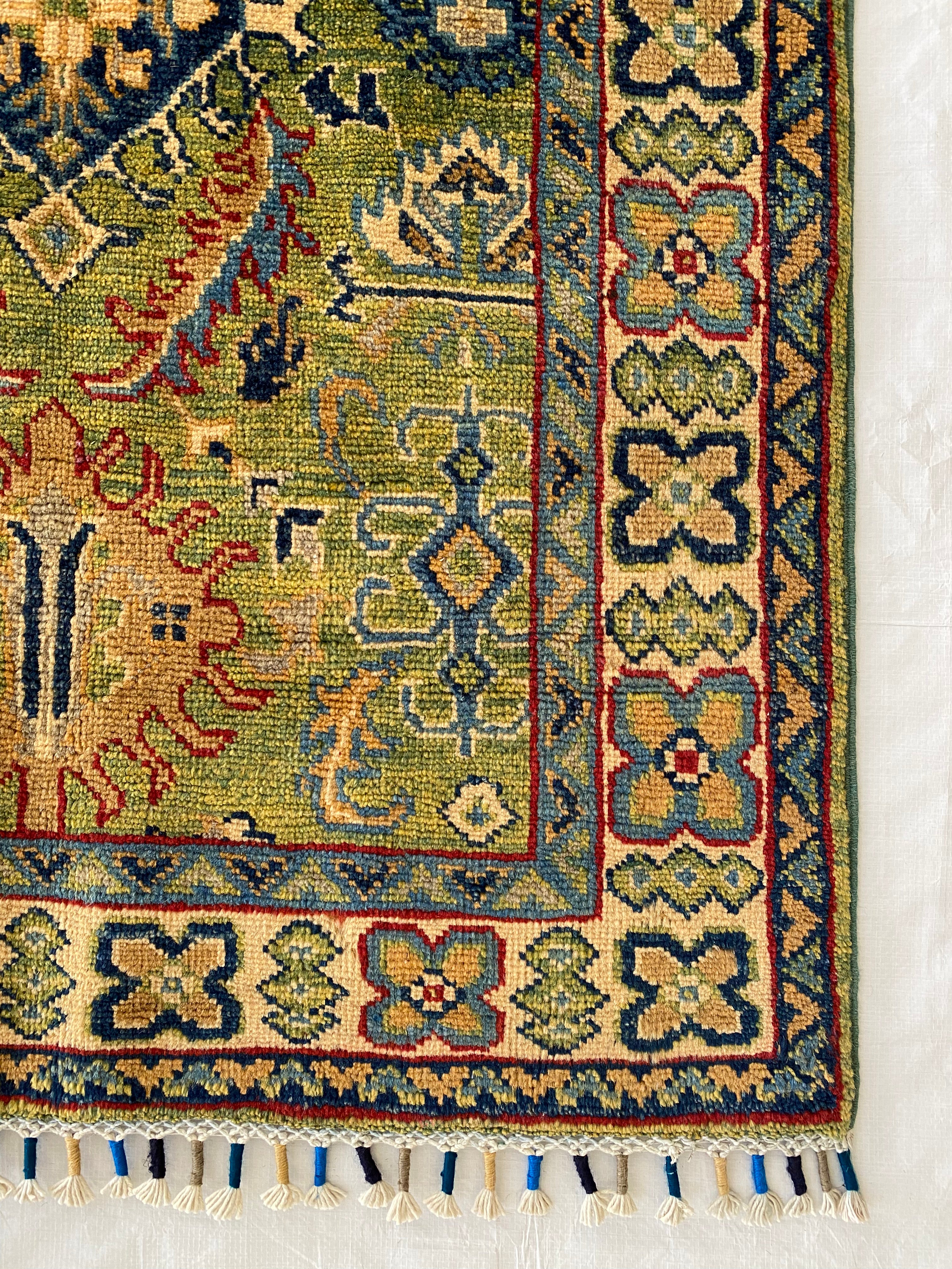 Afghani Rug 3x4 size range tribal laid flat