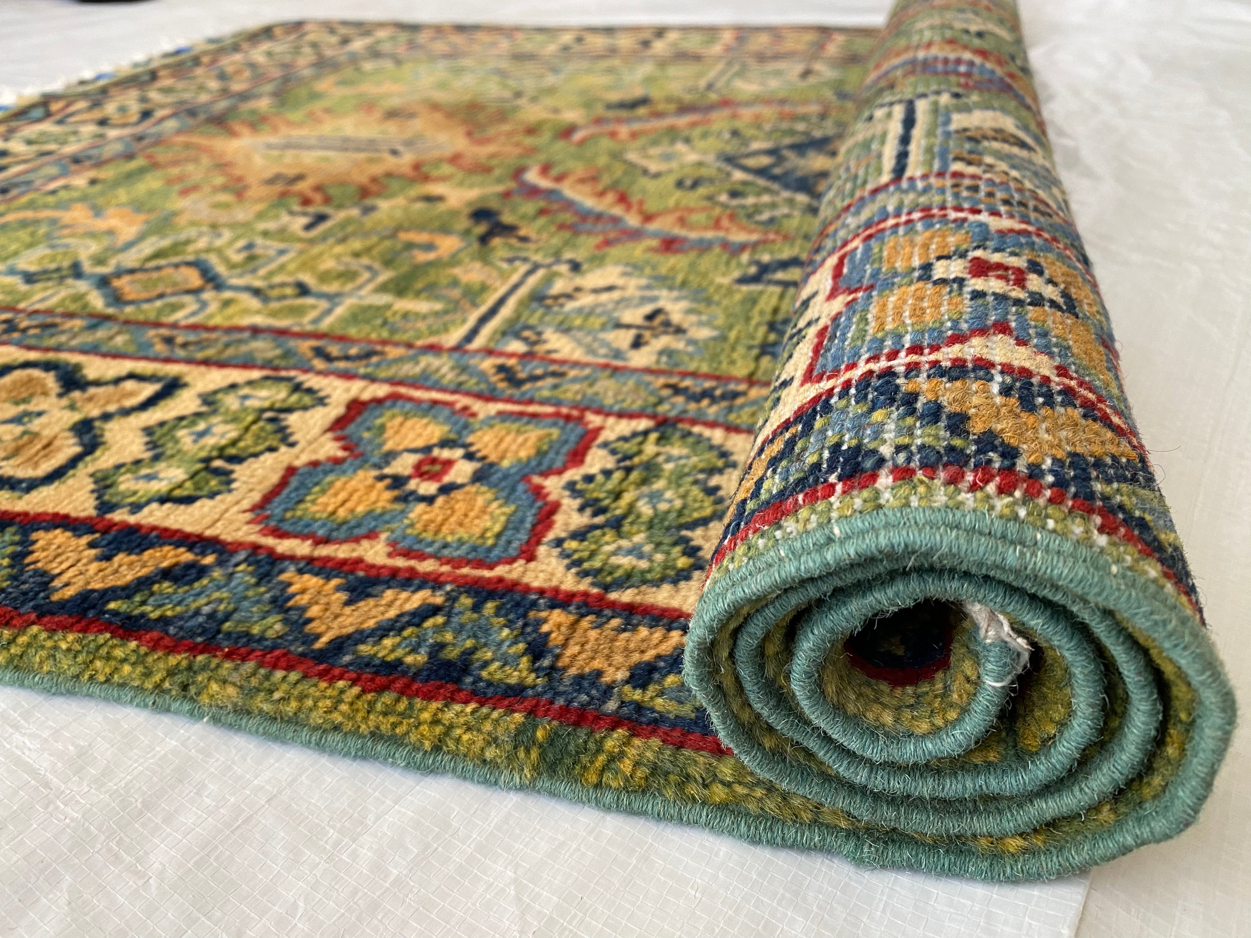 Afghani Rug 3x4 size range tribal laid flat