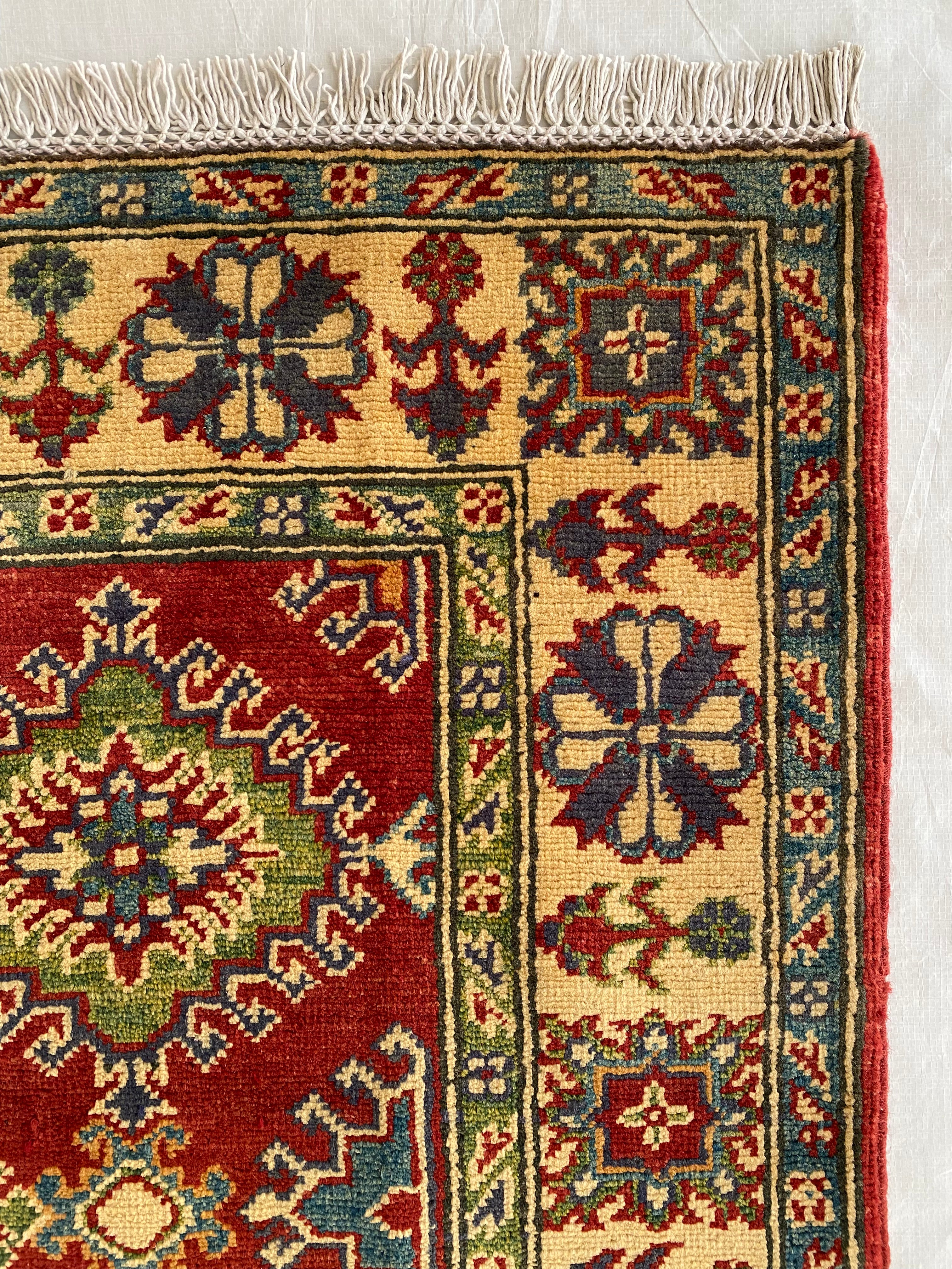 Afghani Rug 4x6 size range tribal laid flat