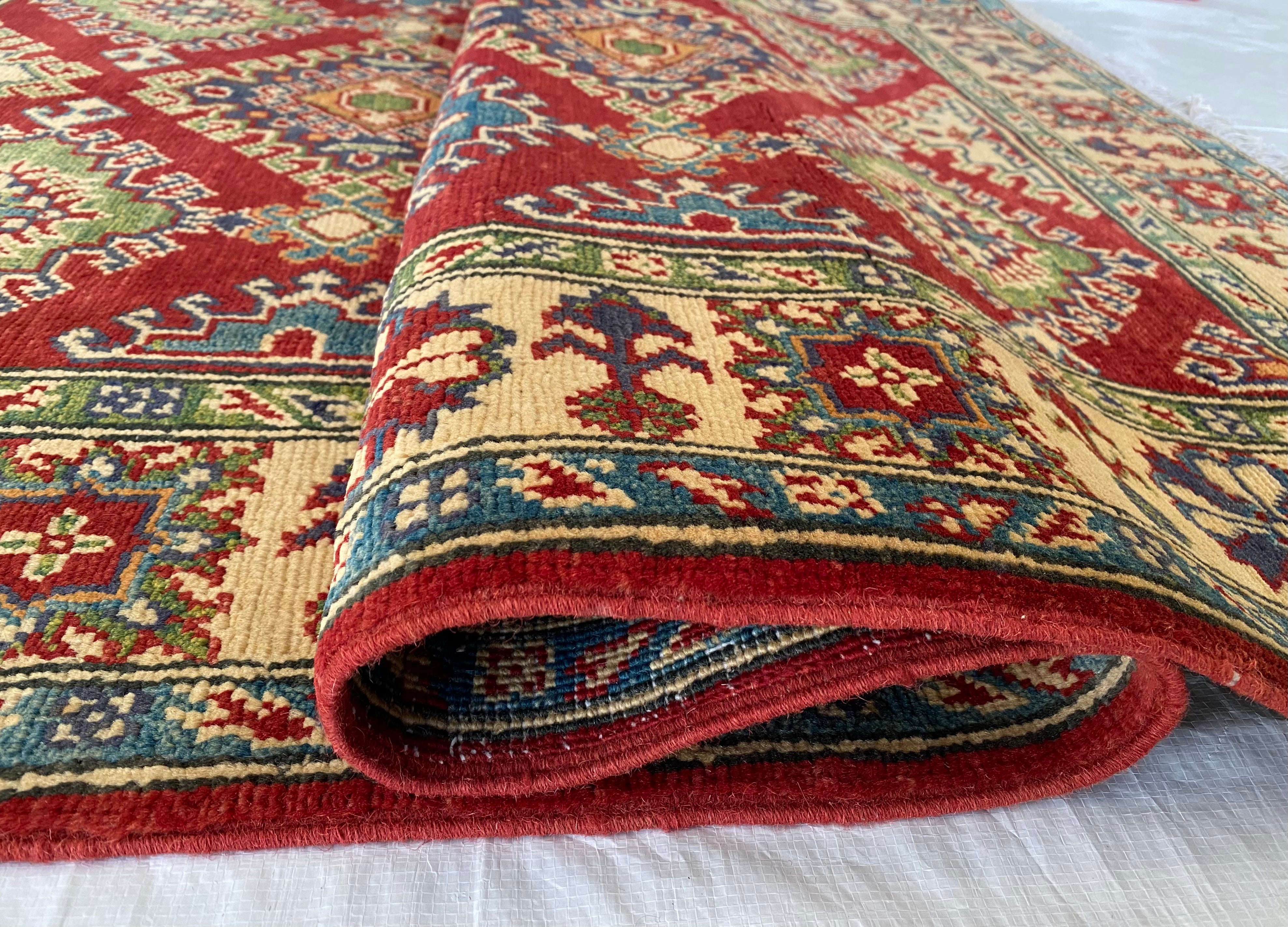 Afghani Rug 4x6 size range tribal laid flat