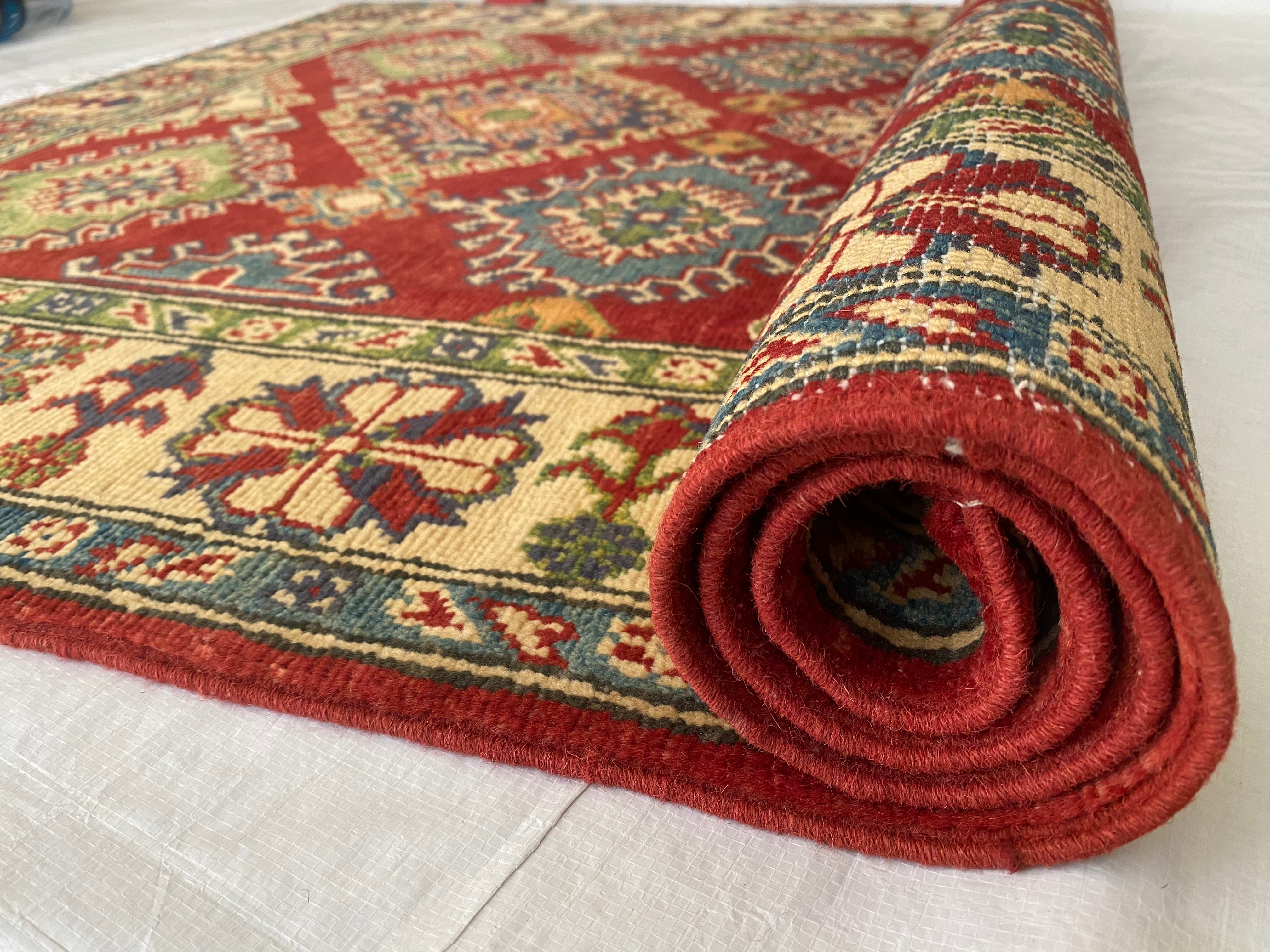 Afghani Rug 4x6 size range tribal laid flat