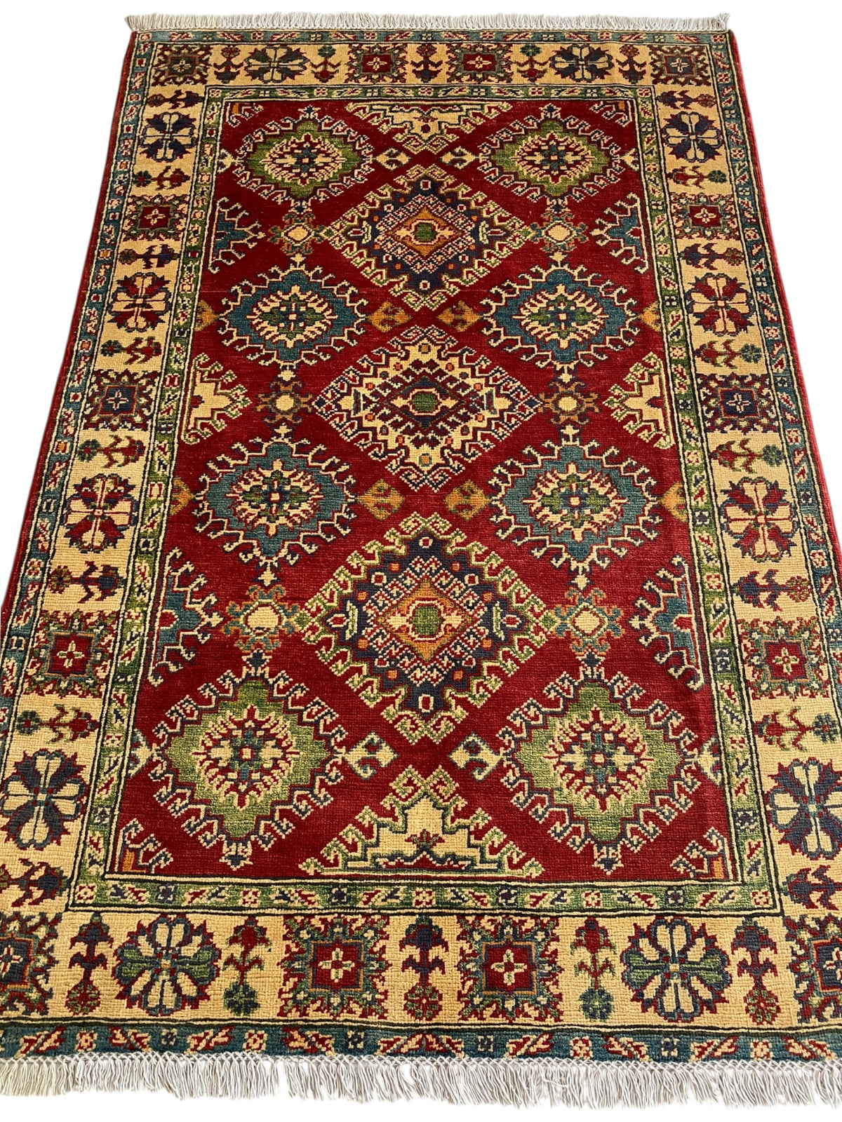 Afghani Rug 4x6 size range tribal laid flat