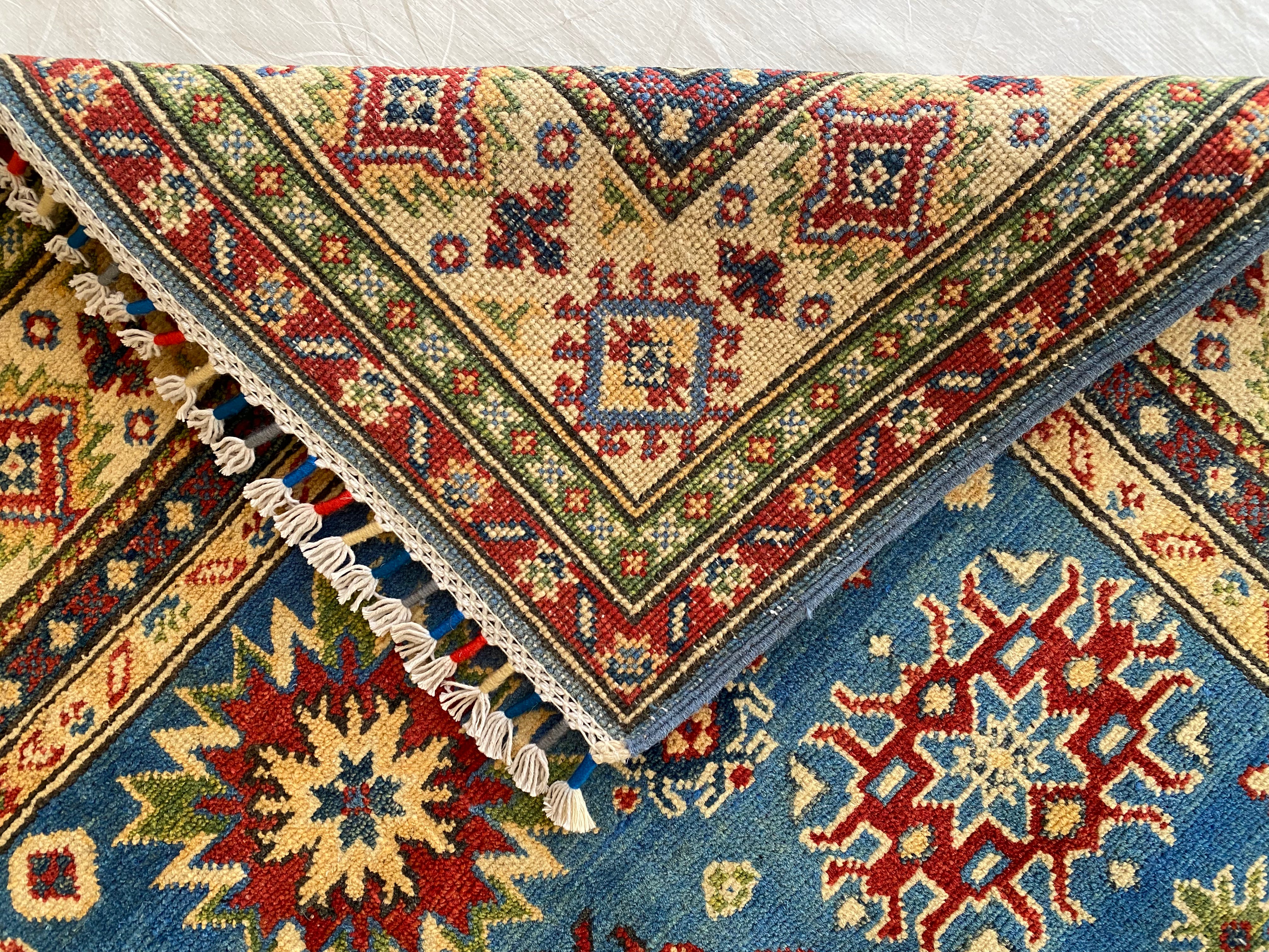 Afghani Rug 4x6 size range tribal Red laid flat