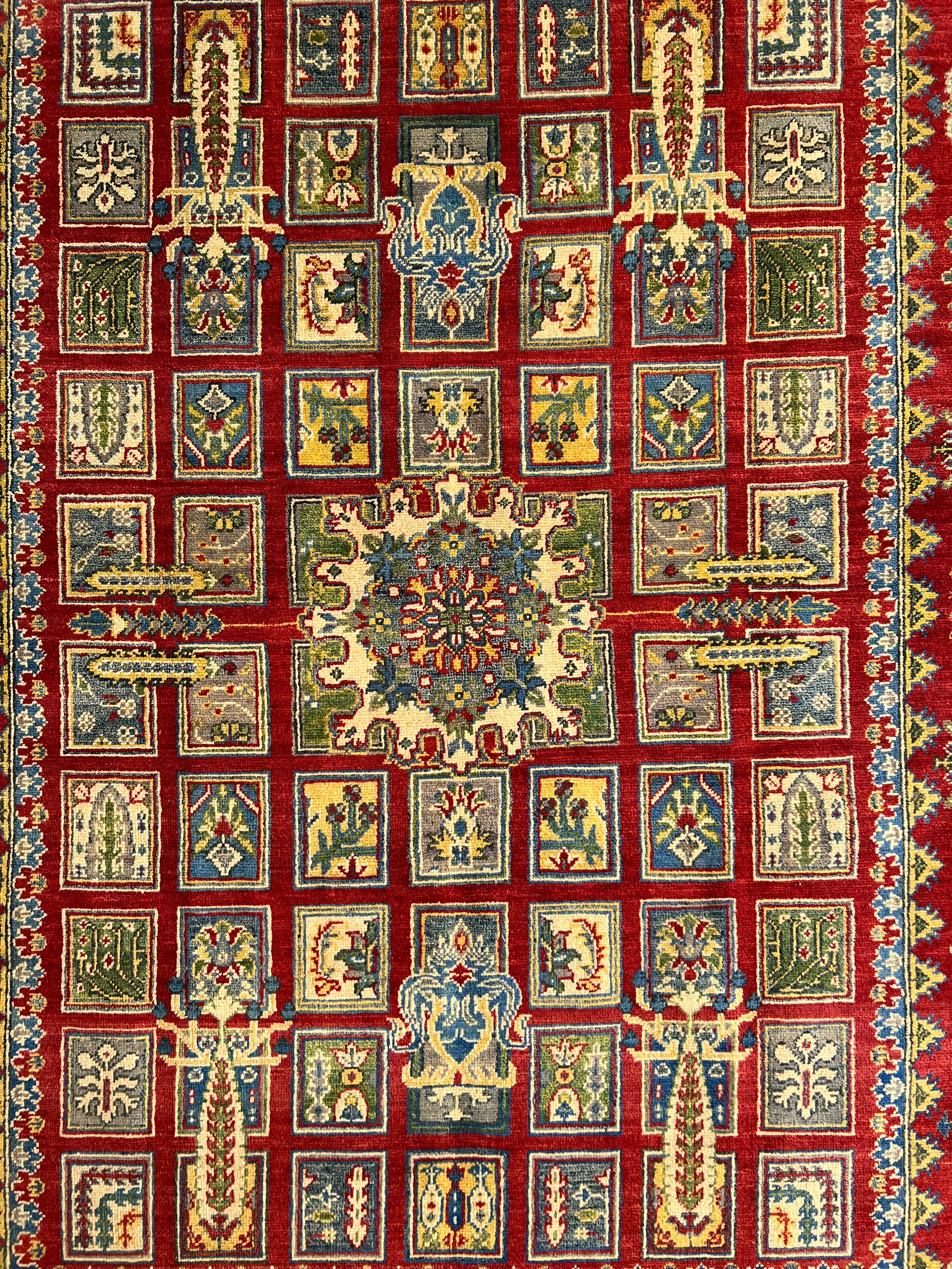 Afghani Rug 5x8 size range tribal Red laid flat