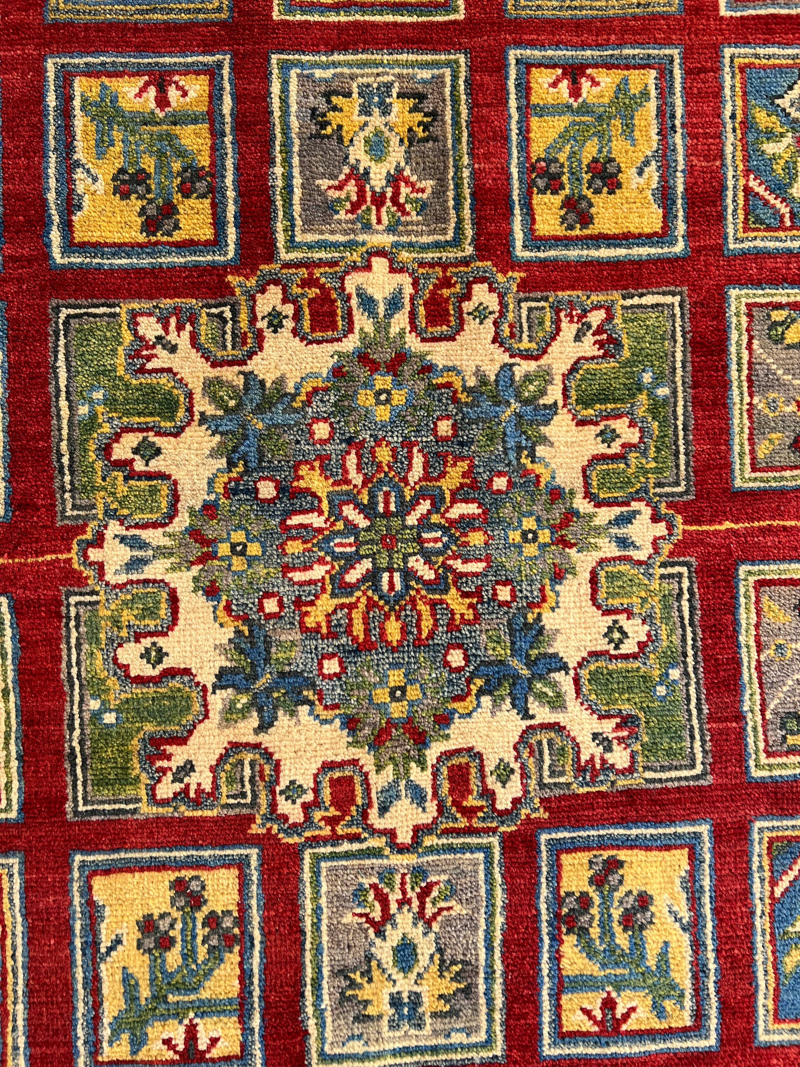 Afghani Rug 5x8 size range tribal Red laid flat