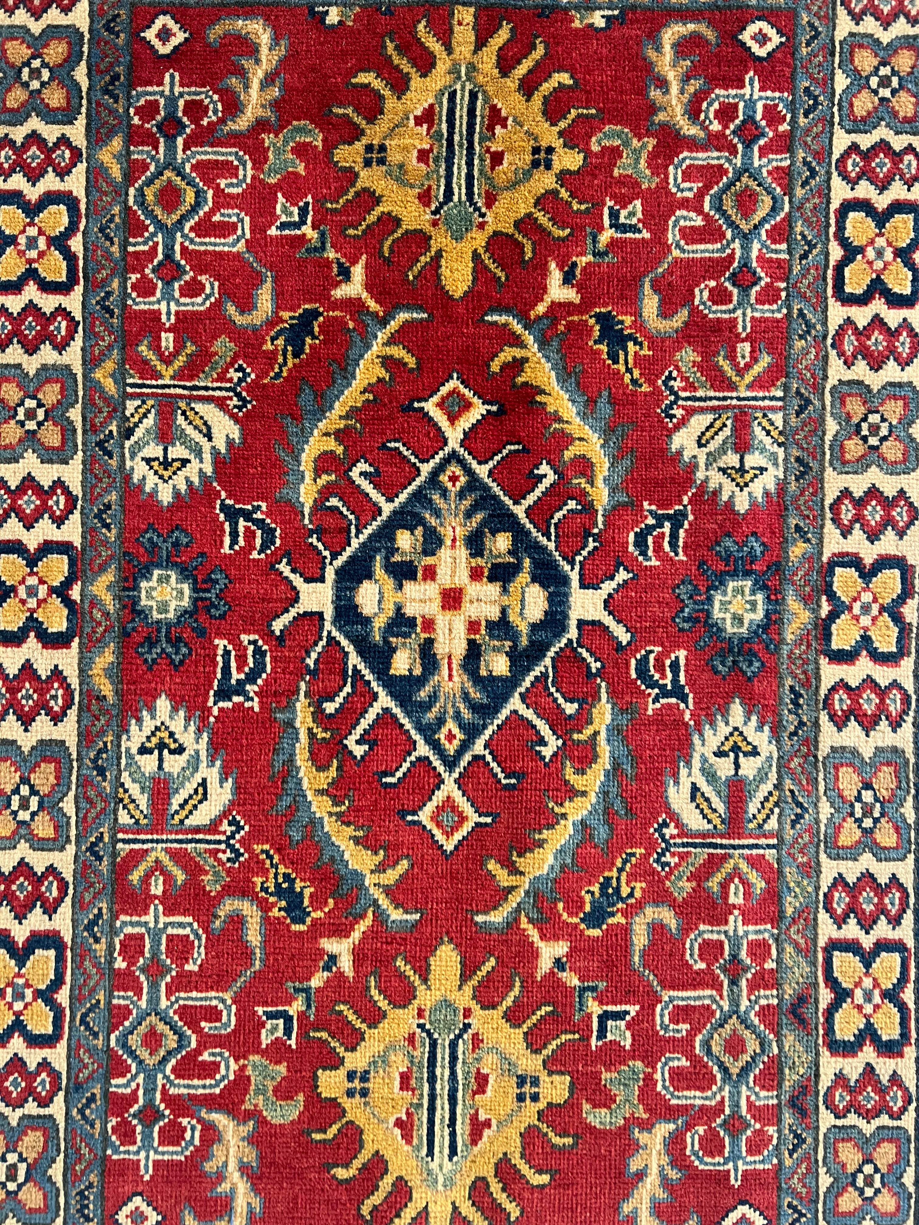 Afghani Rug 3x4 size range tribal laid flat