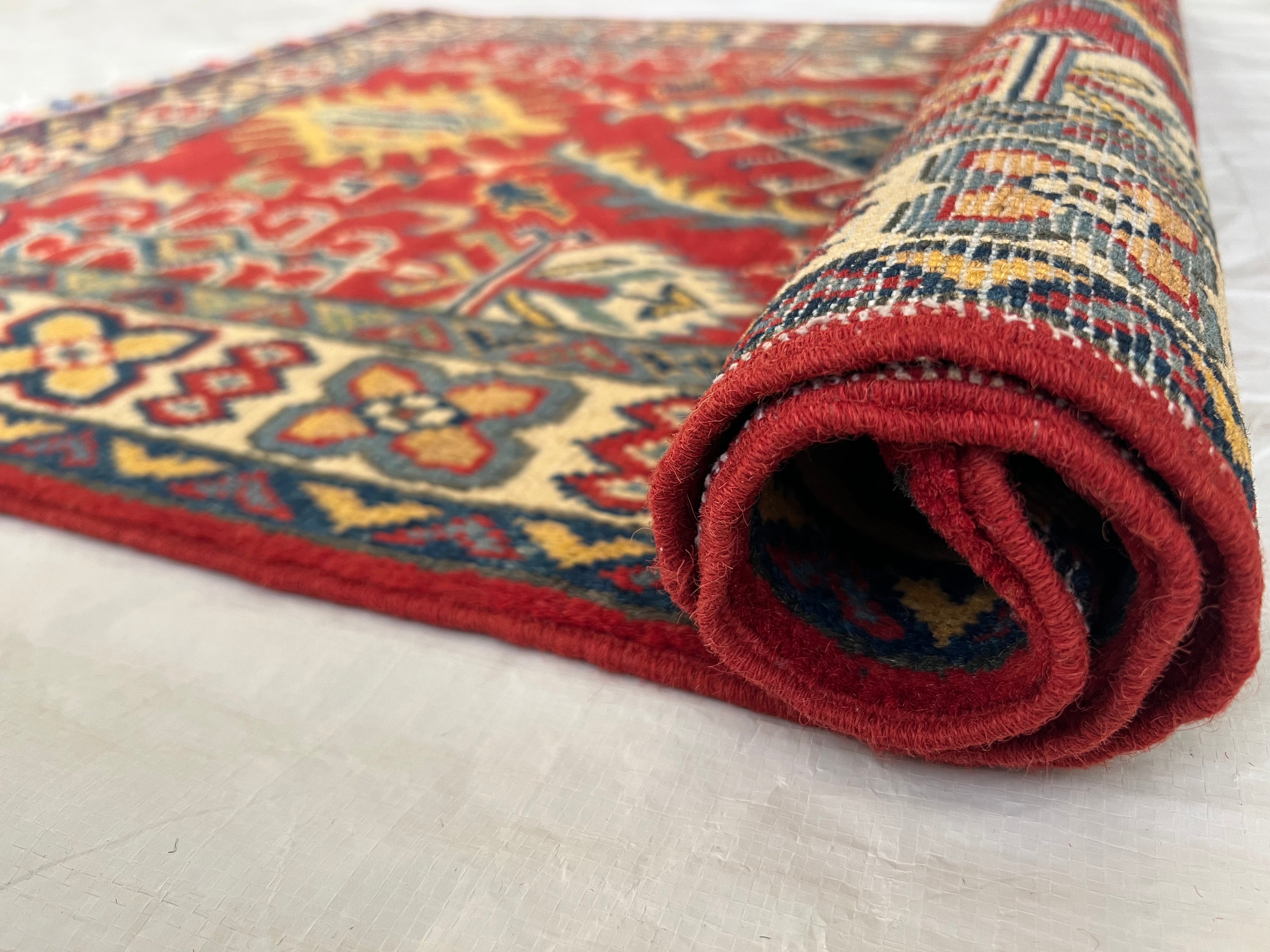 Afghani Rug 3x4 size range tribal laid flat