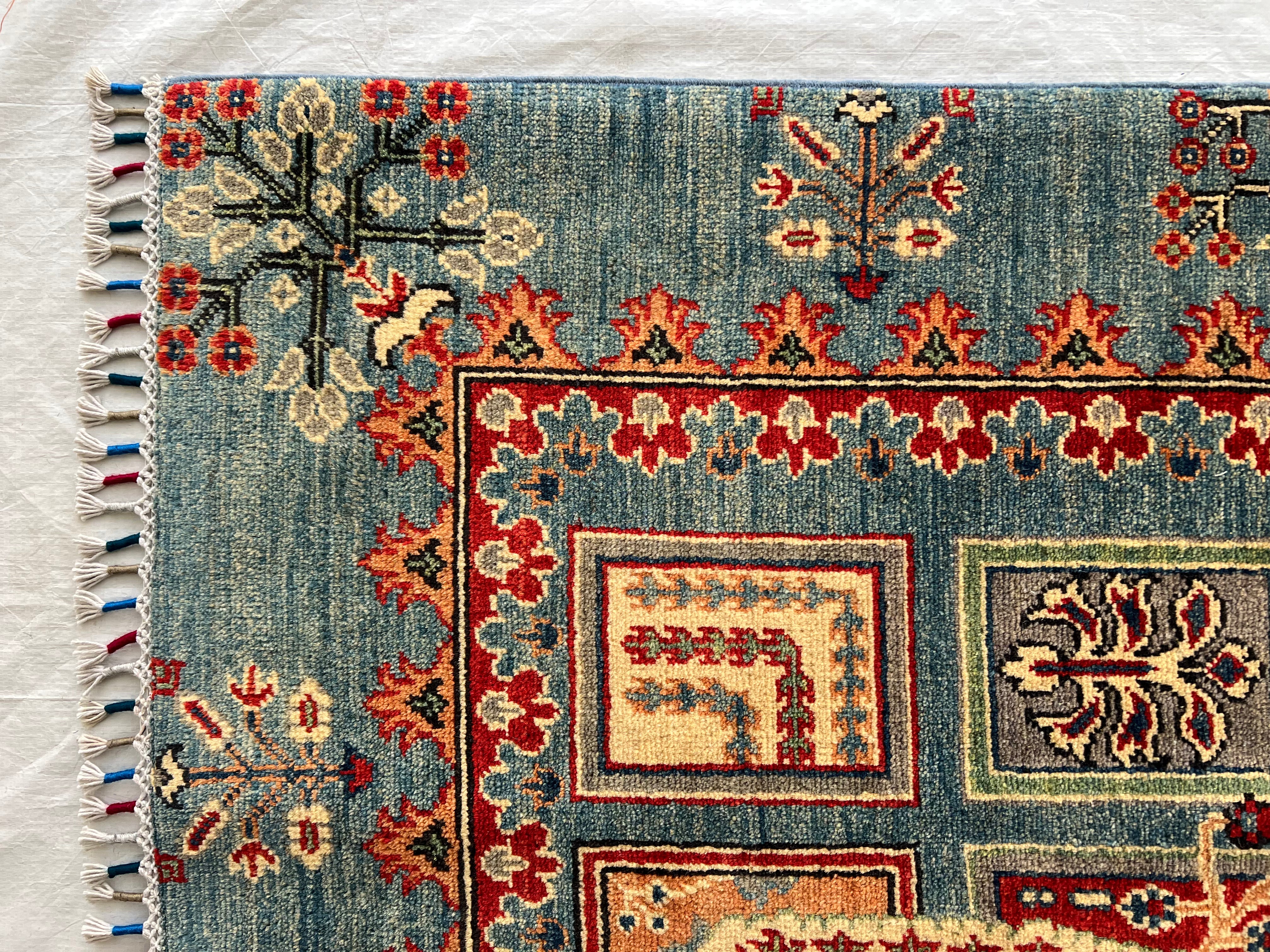 Afghani Rug 7x10 size range tribal laid flat