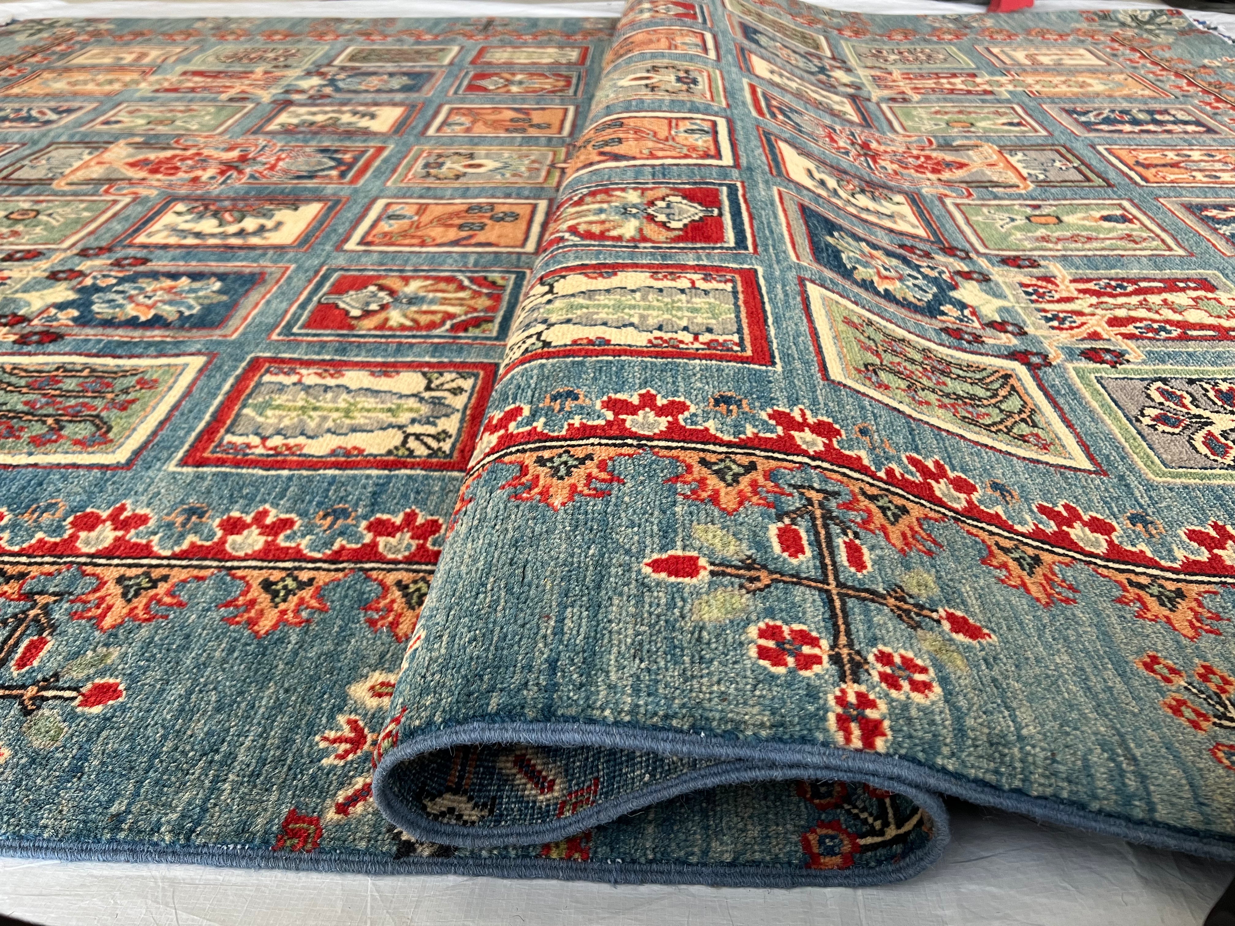 Afghani Rug 7x10 size range tribal laid flat