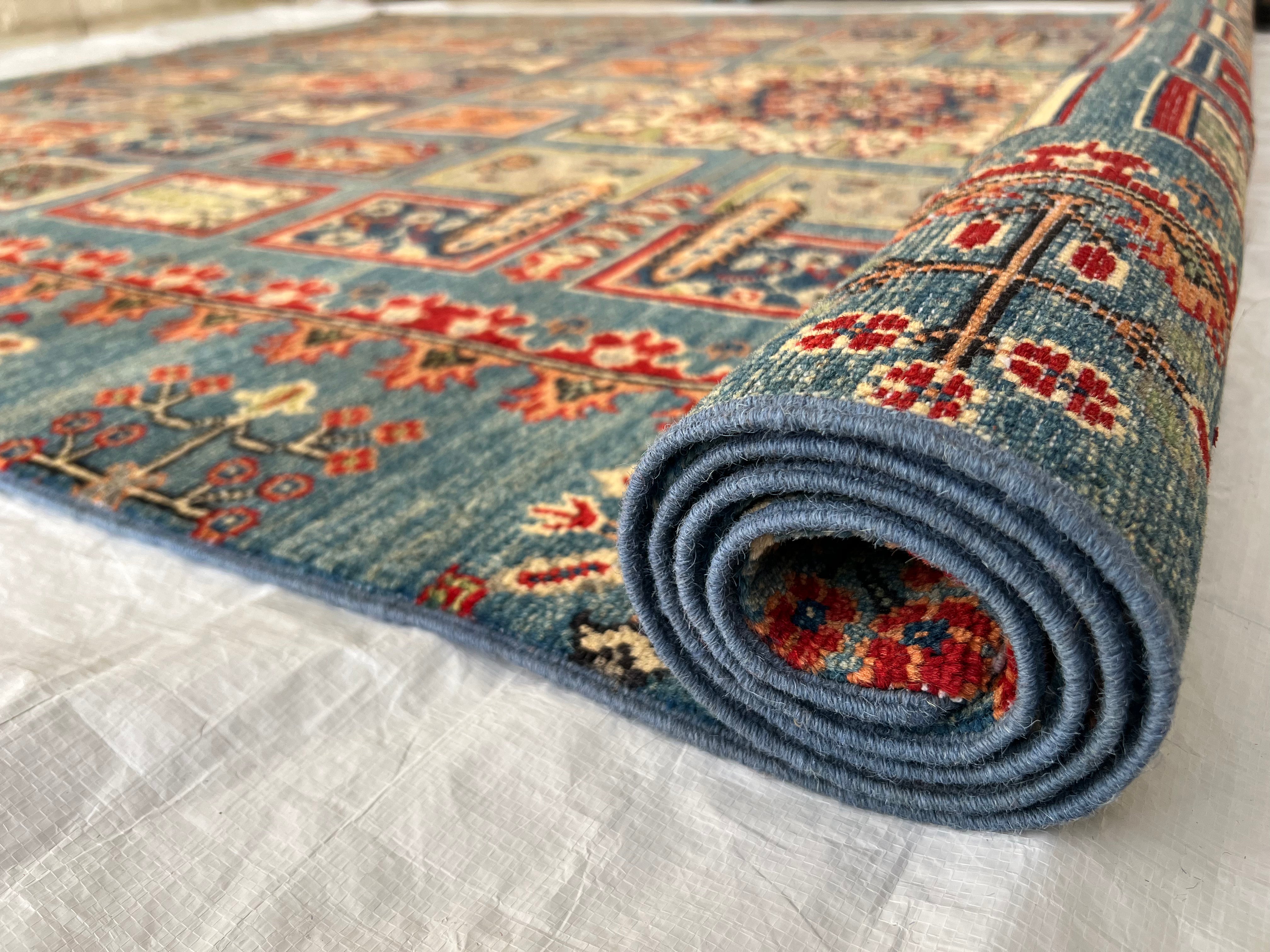 Afghani Rug 7x10 size range tribal laid flat