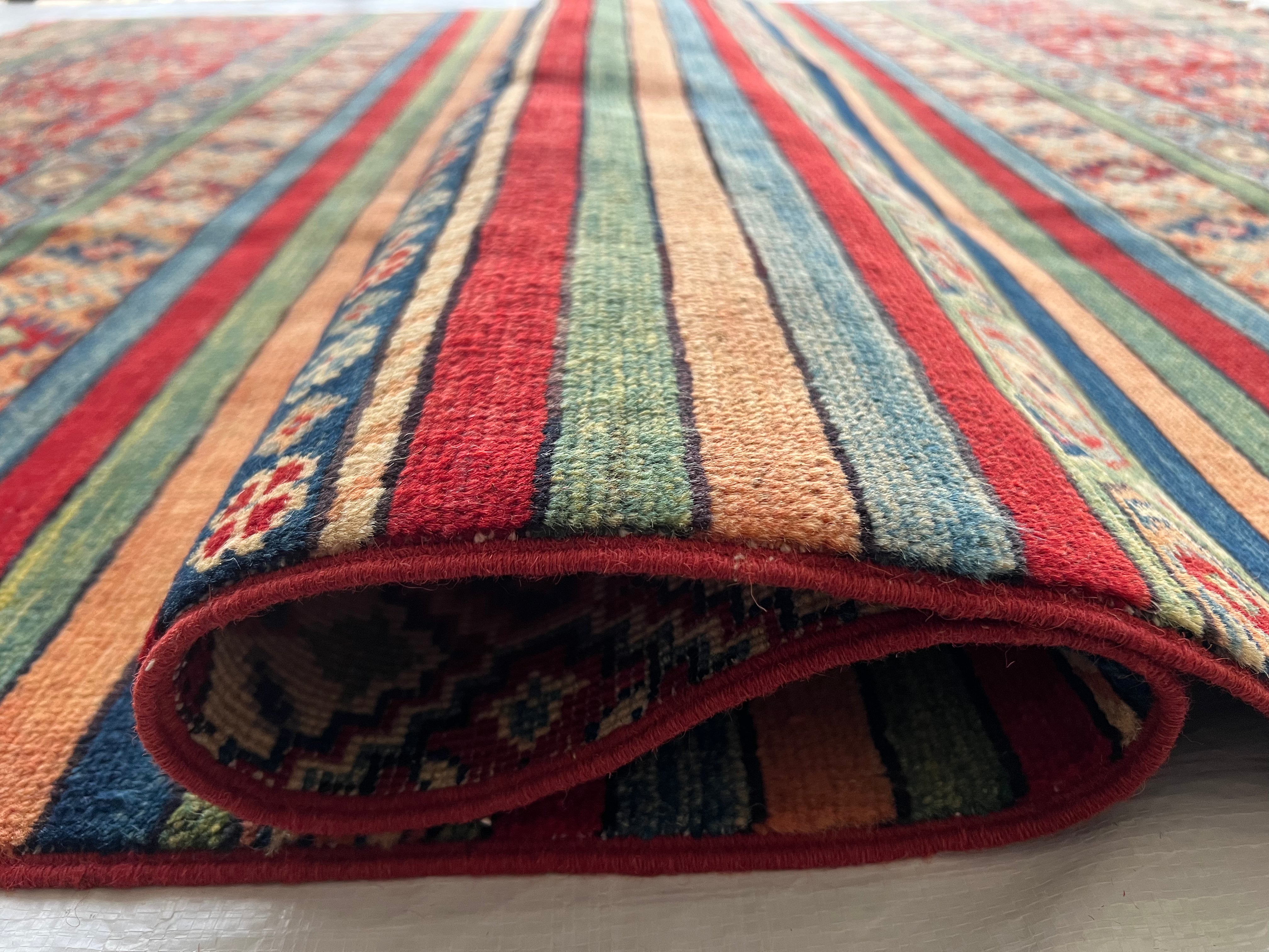 Afghani Rug 6x9 size range tribal Red laid flat