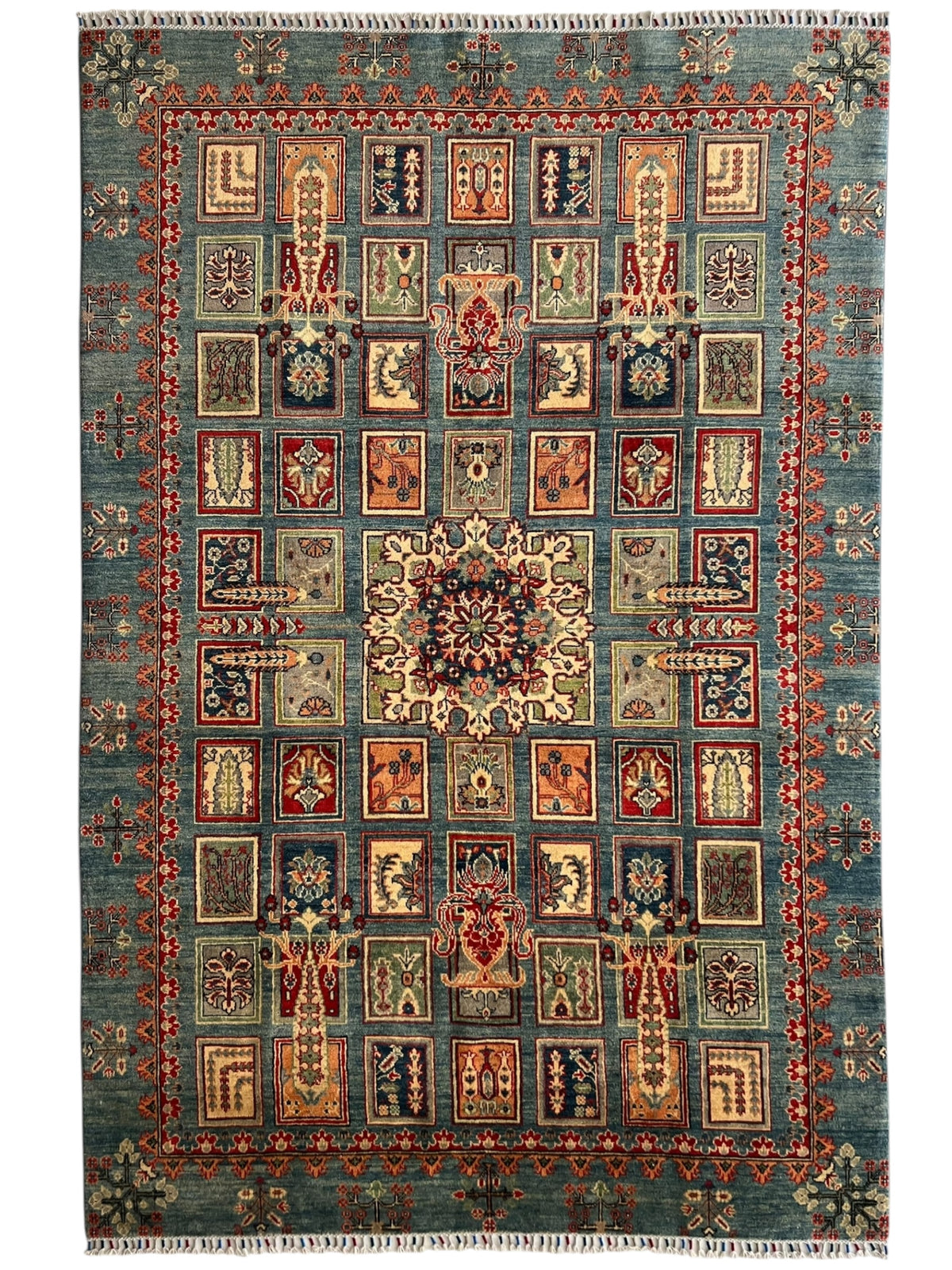 Afghani Rug 7x10 size range tribal laid flat